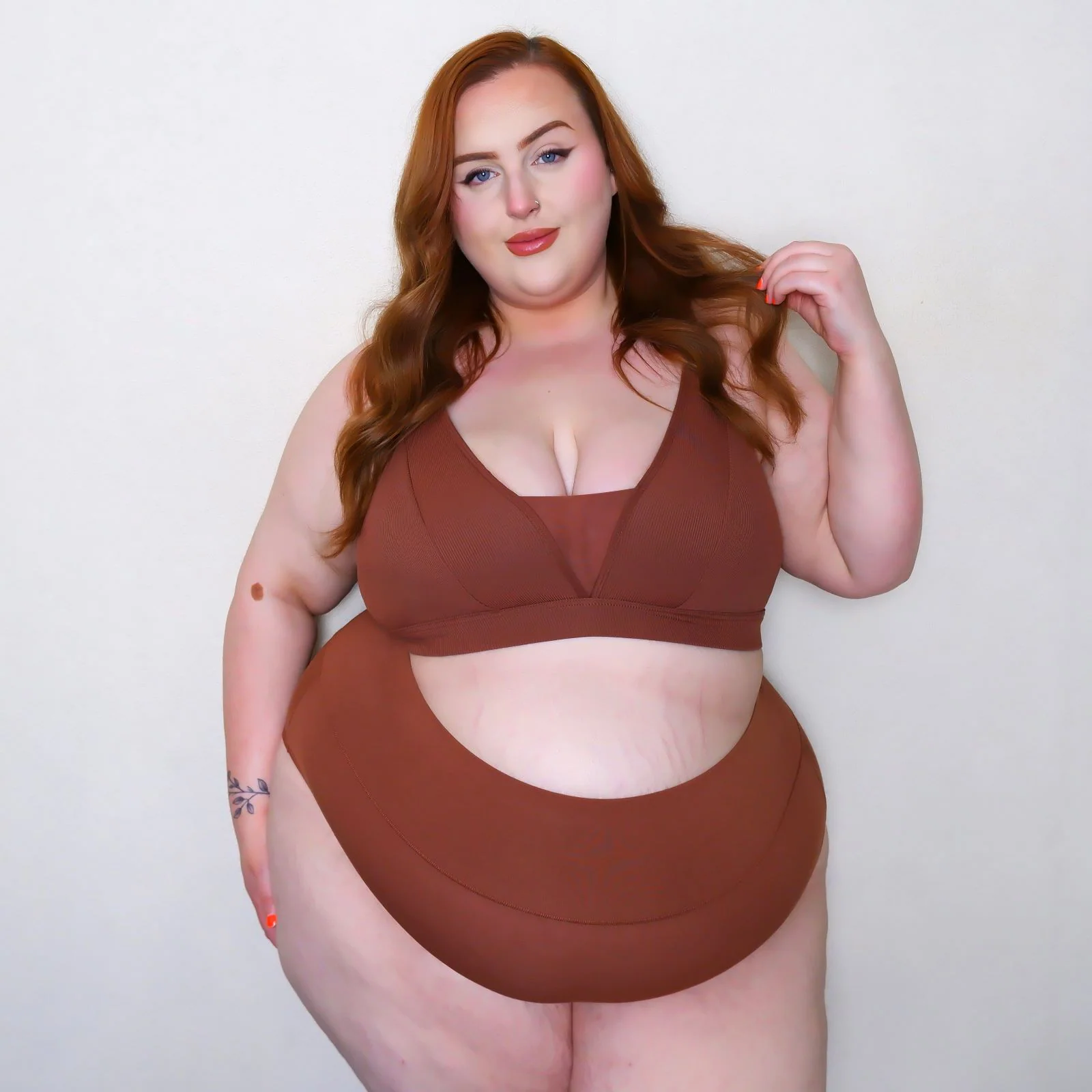 Everyday Ribbed Bra - Root Beer - Zenithce