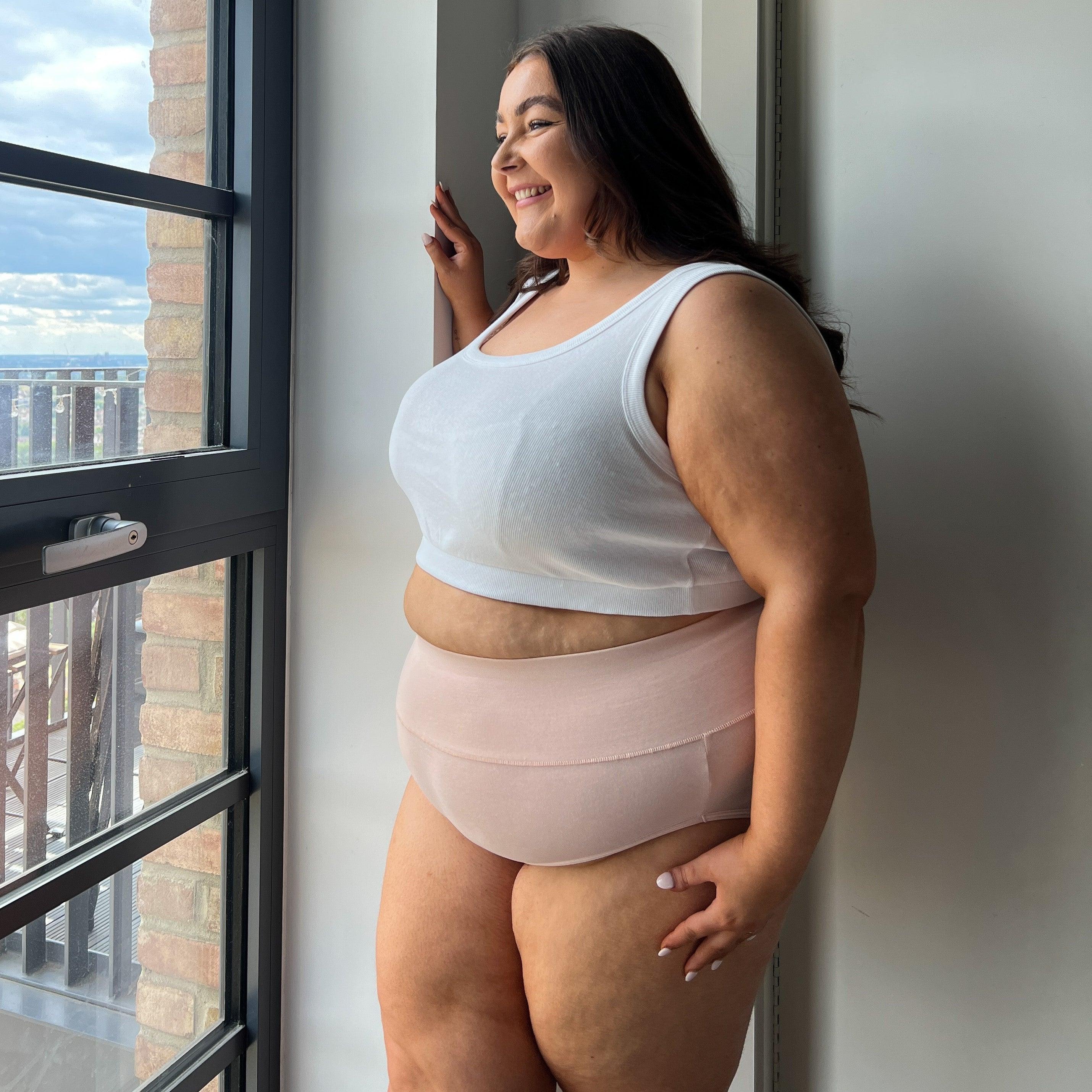 Organic Cotton Full Brief Knickers - Ballet Pink - Zenithce