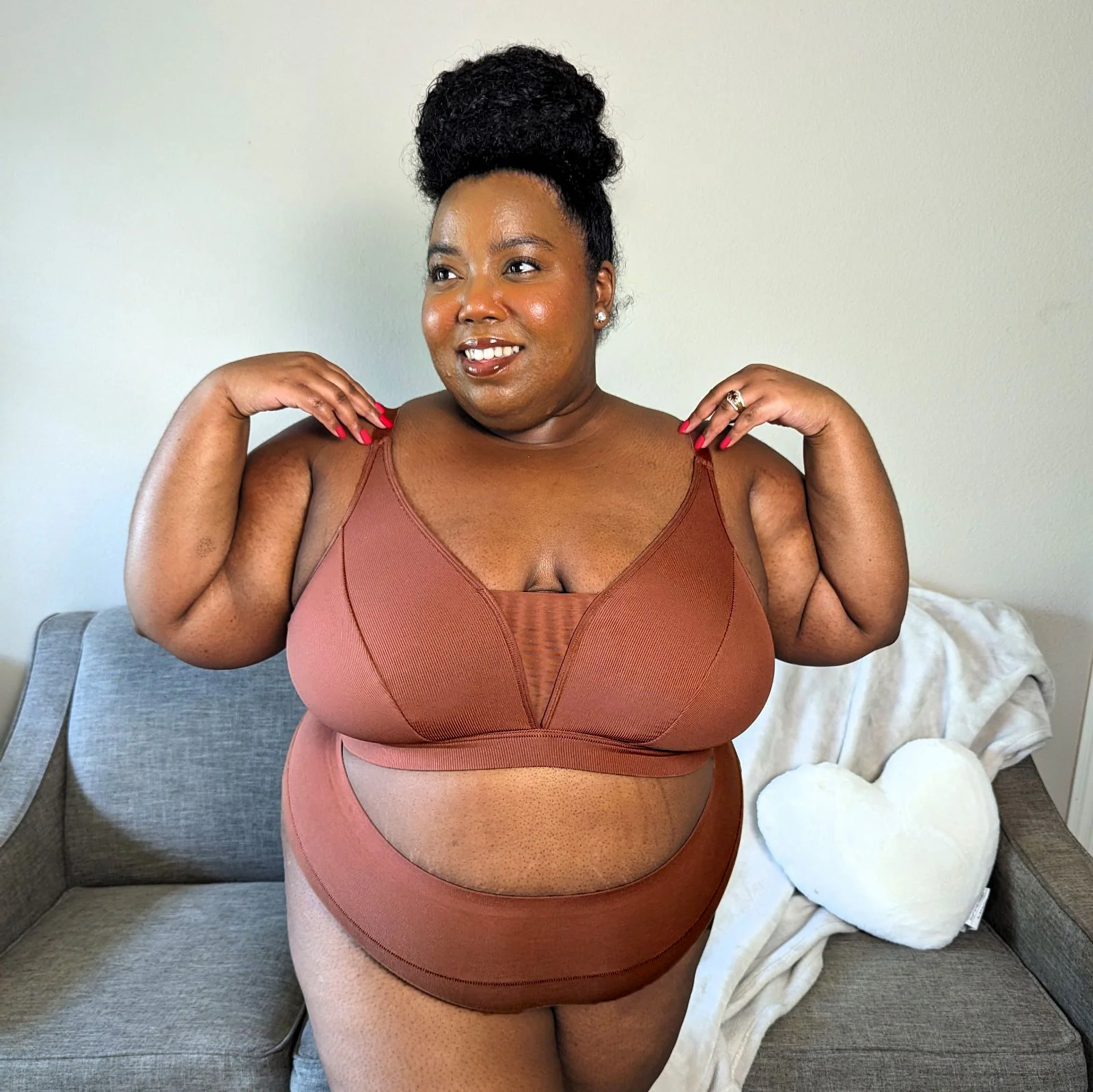 Everyday Ribbed Bra - Root Beer - Zenithce