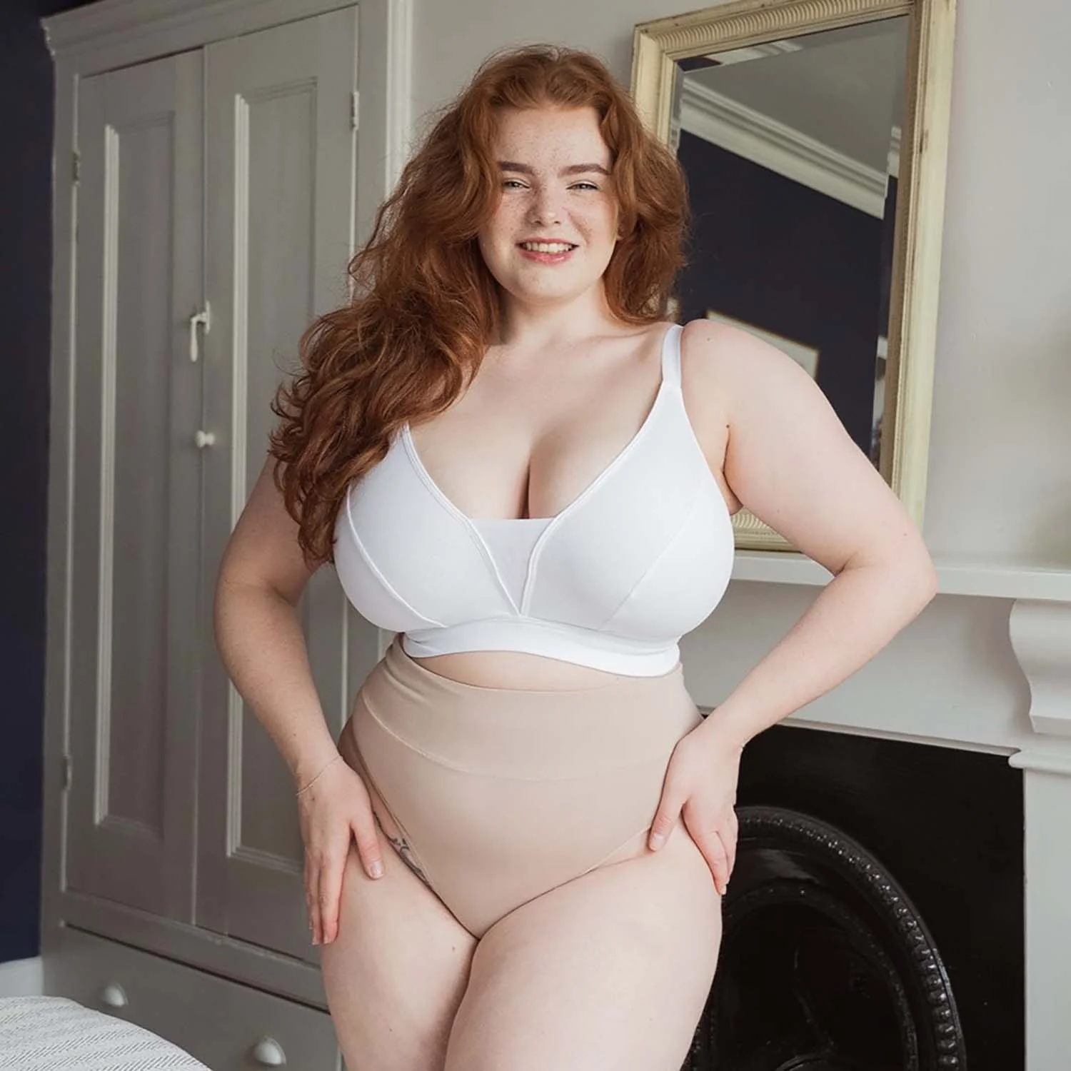 Everyday Ribbed Bra - White - Zenithce