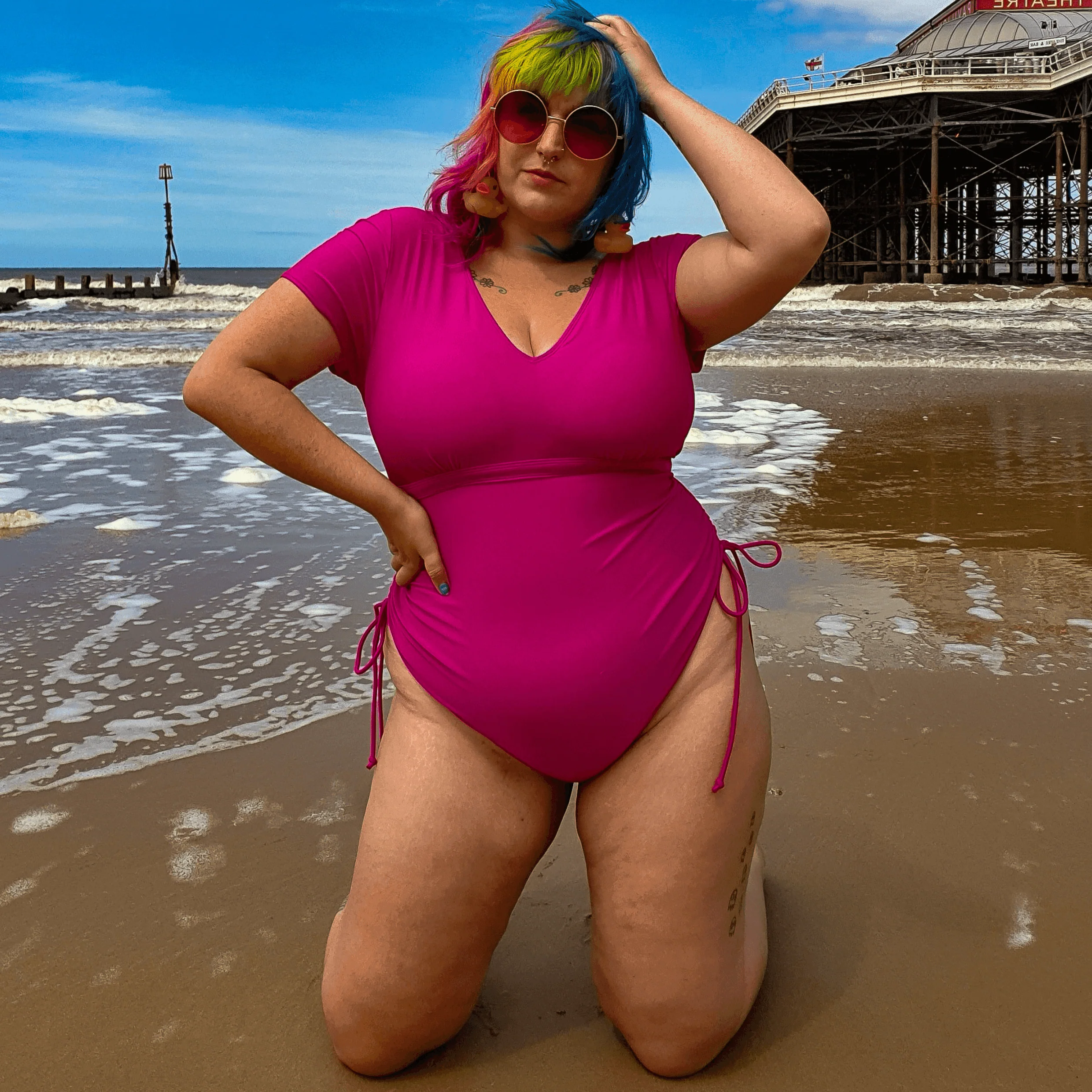 Show me the money Swimsuit - Hot Pink - Zenithce