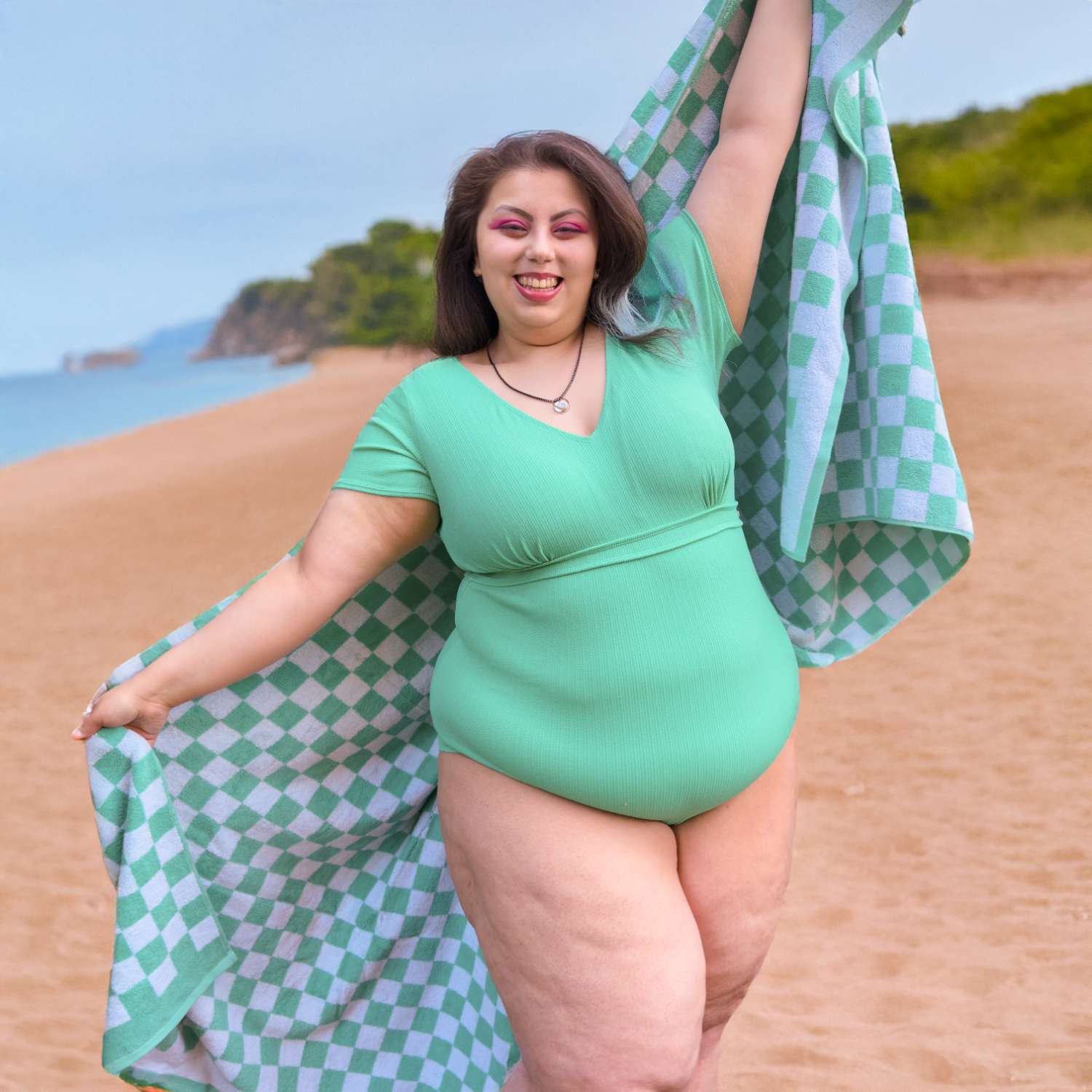 You Got To Yell Swimsuit - Mint - Zenithce
