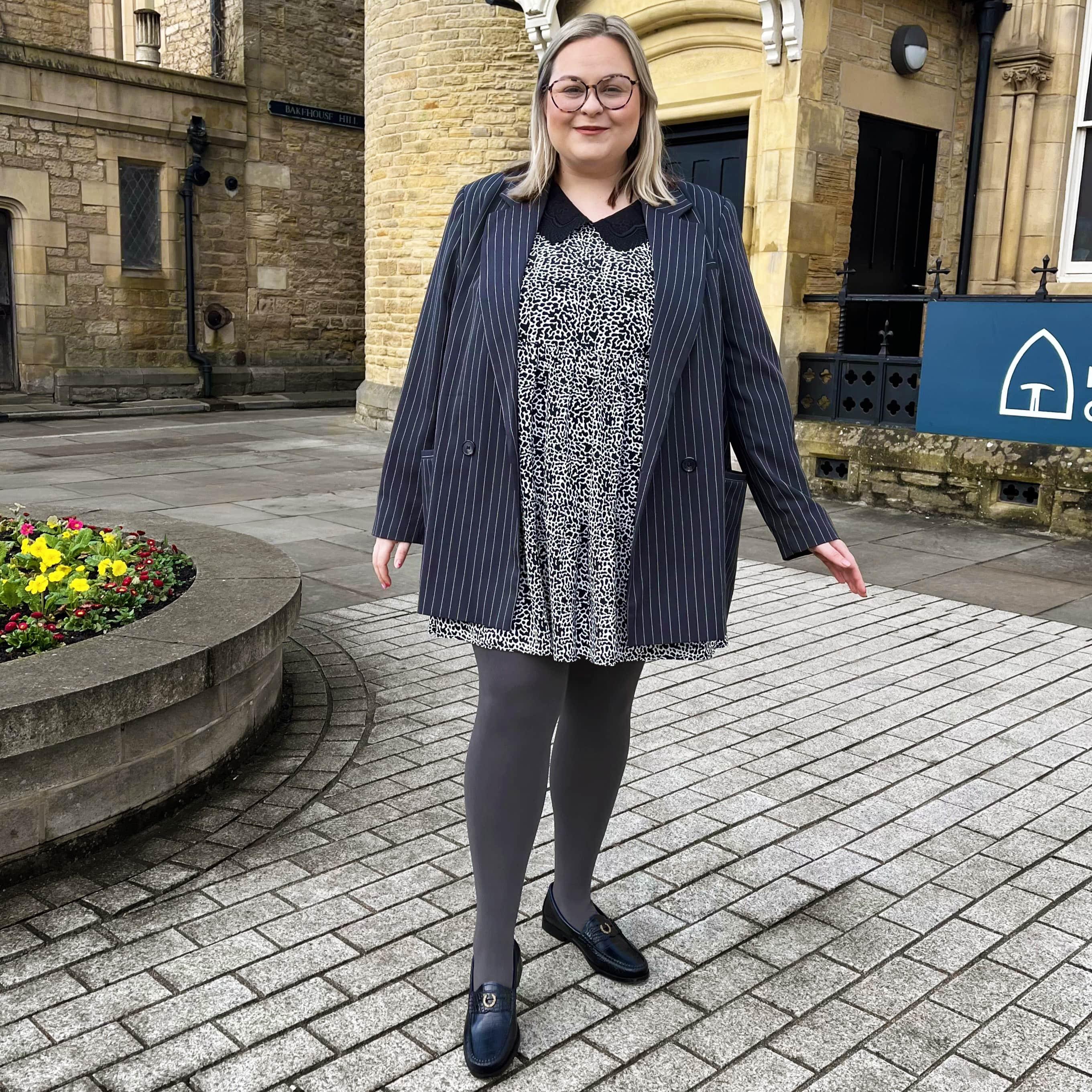 Huggy Light Compression Tights - Slate - Zenithce