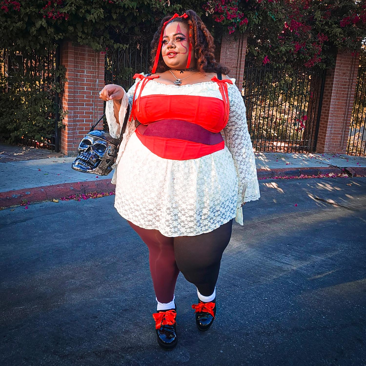 Duo Tights - Crimson Shadow - Zenithce