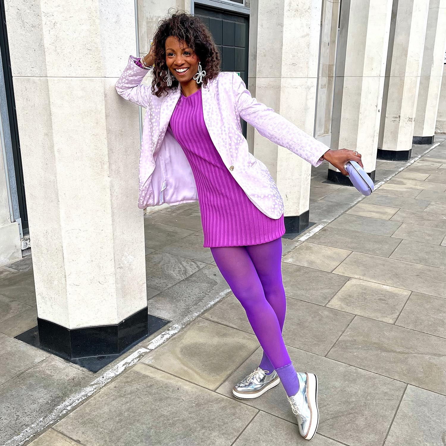 30 Denier Sheer Tights - Purple Haze - Zenithce