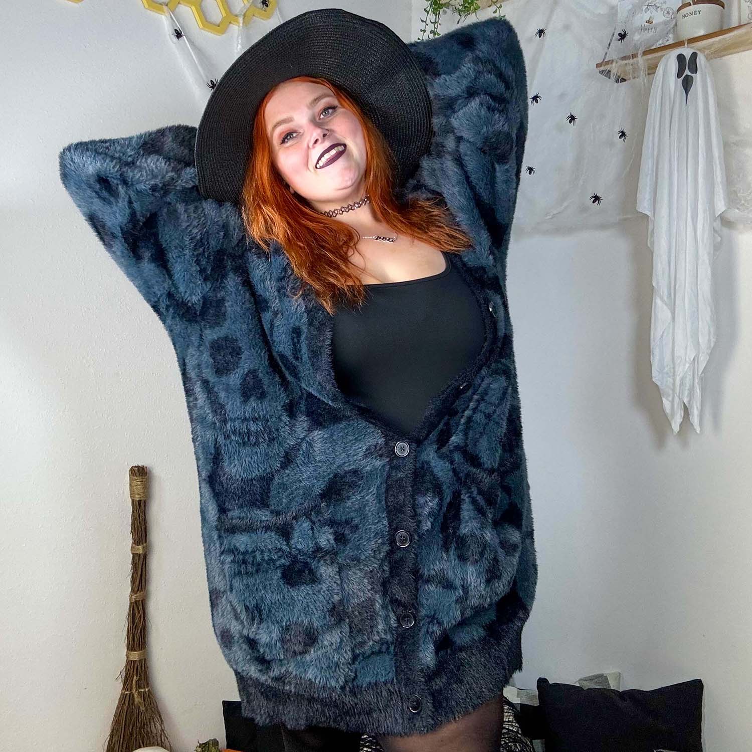 Catacomb Fluffy Cardigan - Zenithce