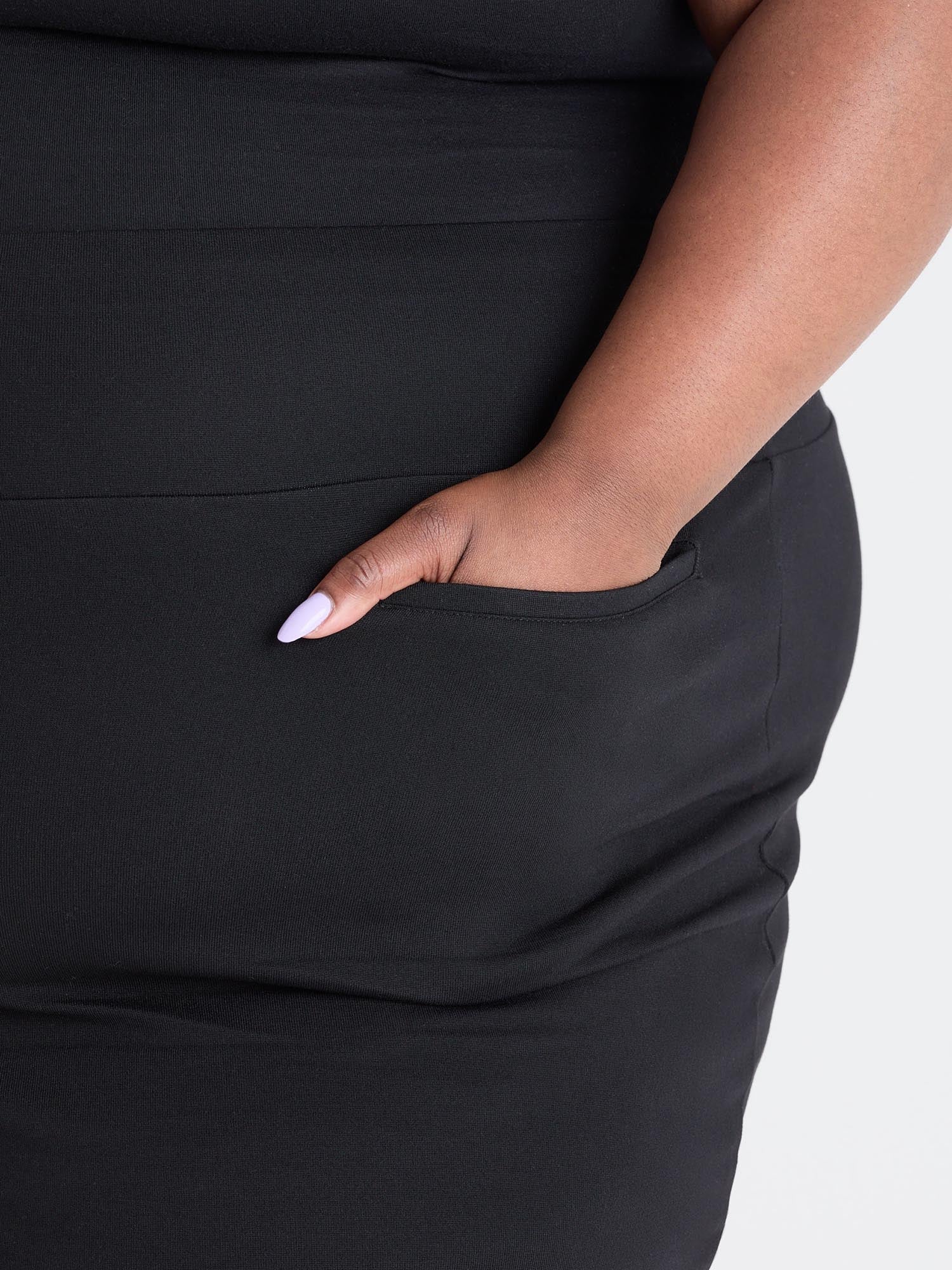 Pencil Skirt - Black (V2) - Zenithce