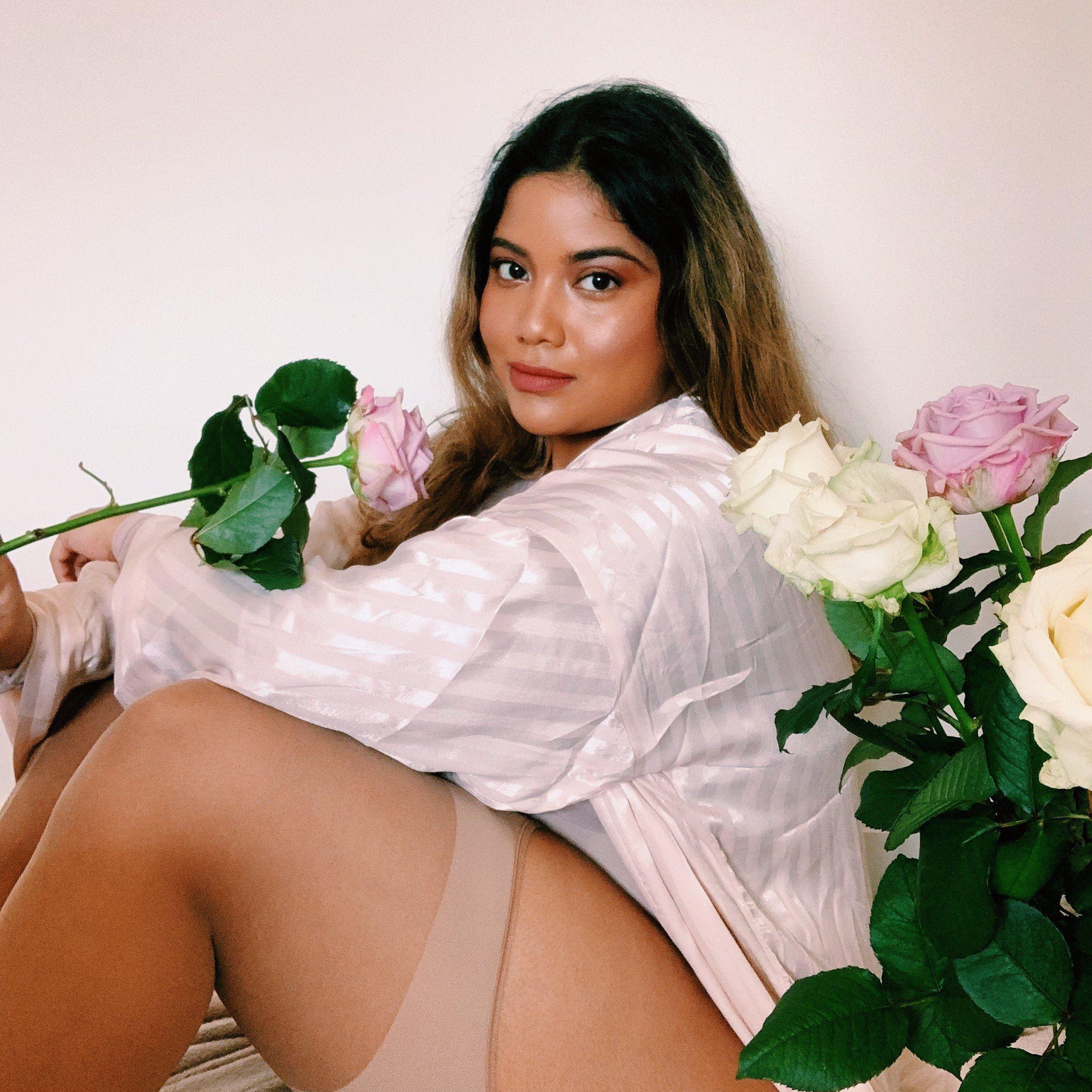 Burlesque Sheer Mock Garters - Caramel Latte - Zenithce