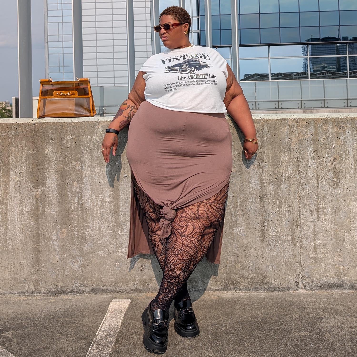 Thighs The Limit Fishnets - Timewarp - Black - Zenithce