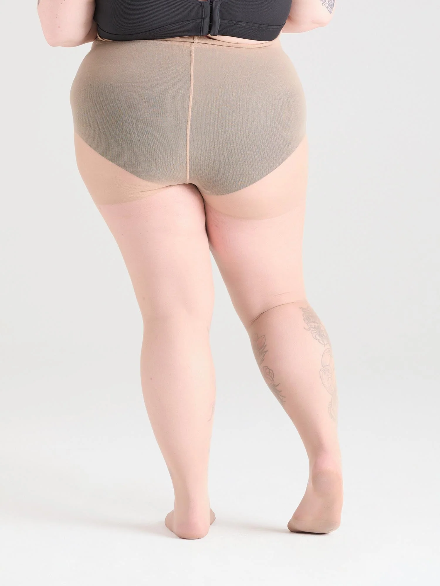 30 Denier Sheer Halo Tights - Builders Tea - Zenithce