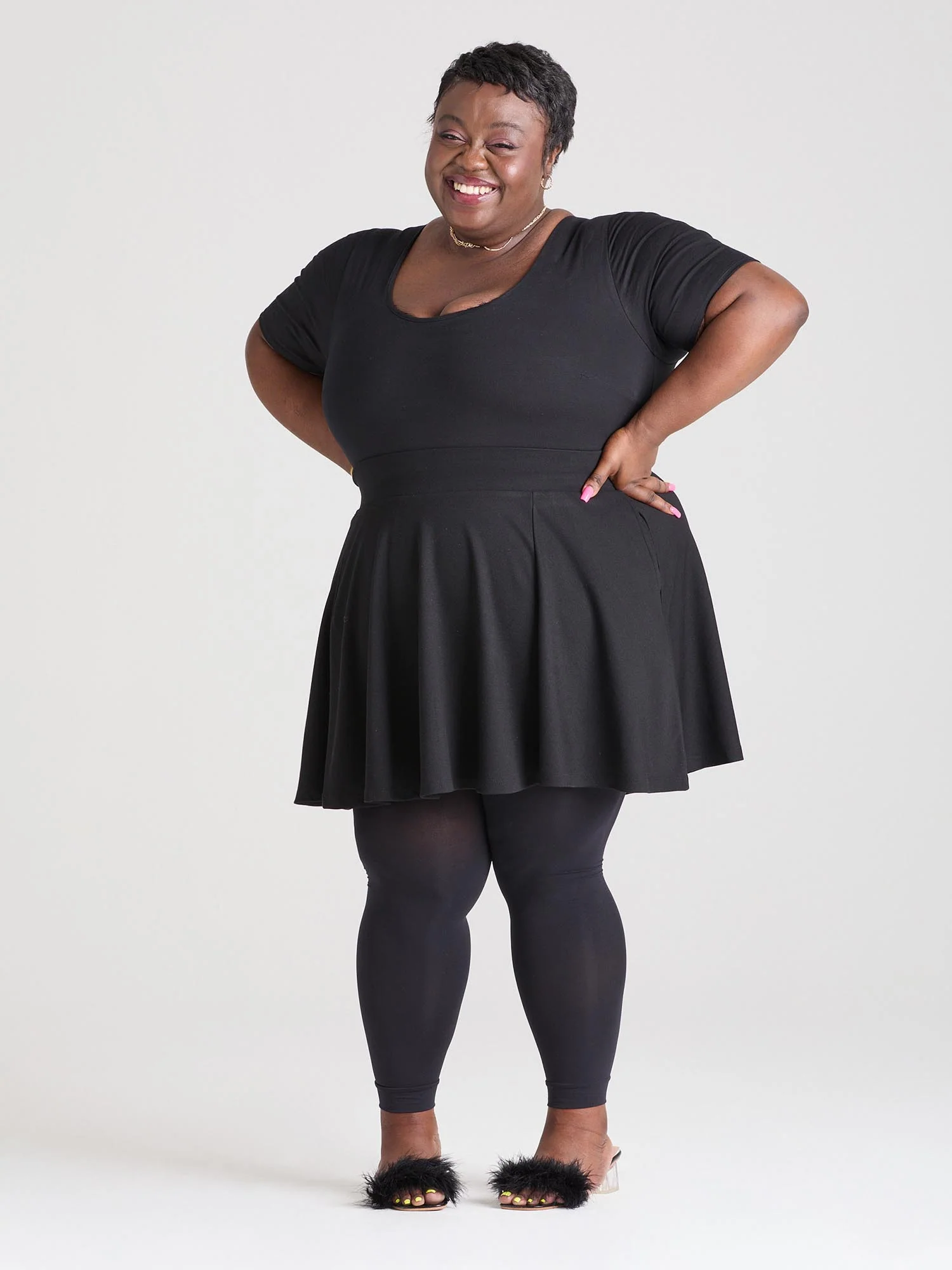 Footless Tights - Black - Zenithce