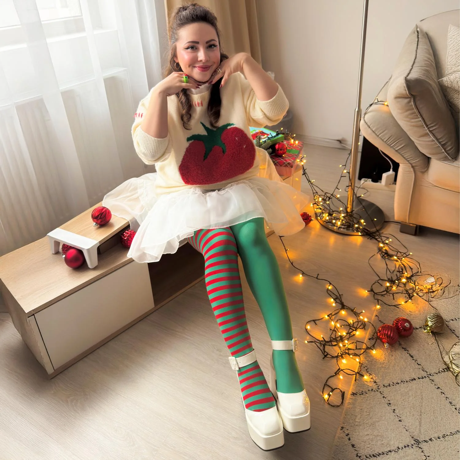 Christmas Tights - Duo Elf - Zenithce