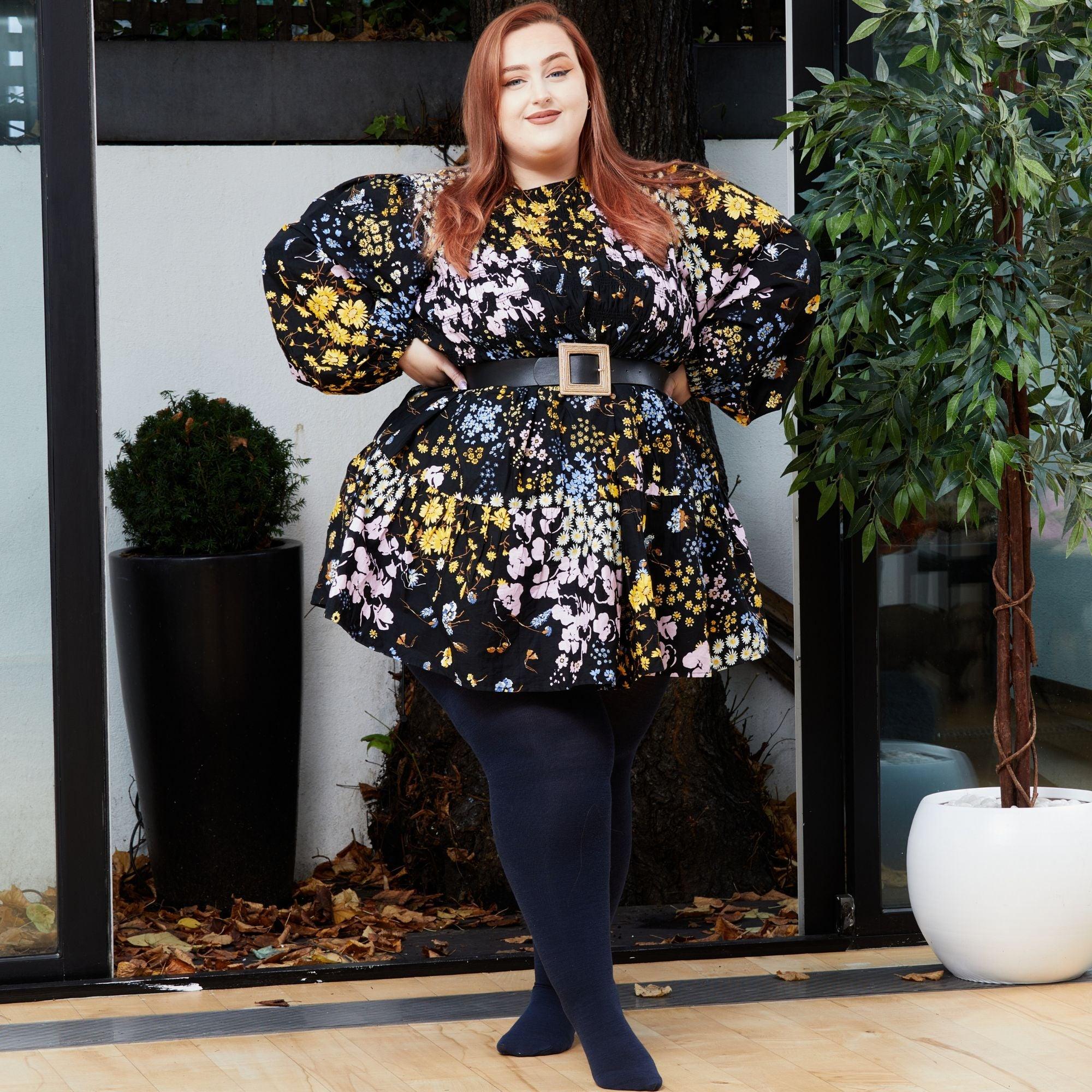 Merino Wool Tights - Royal Navy - Zenithce