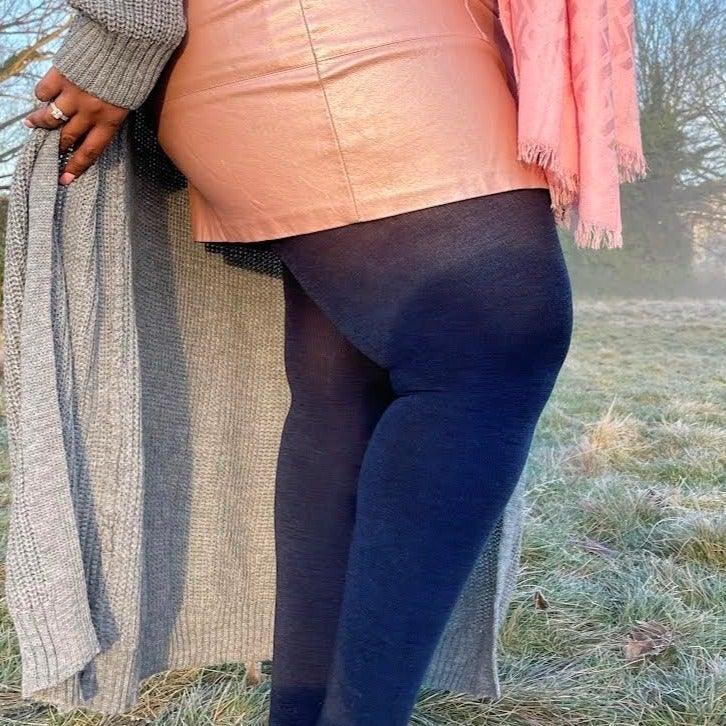 Merino Wool Tights - Royal Navy - Zenithce