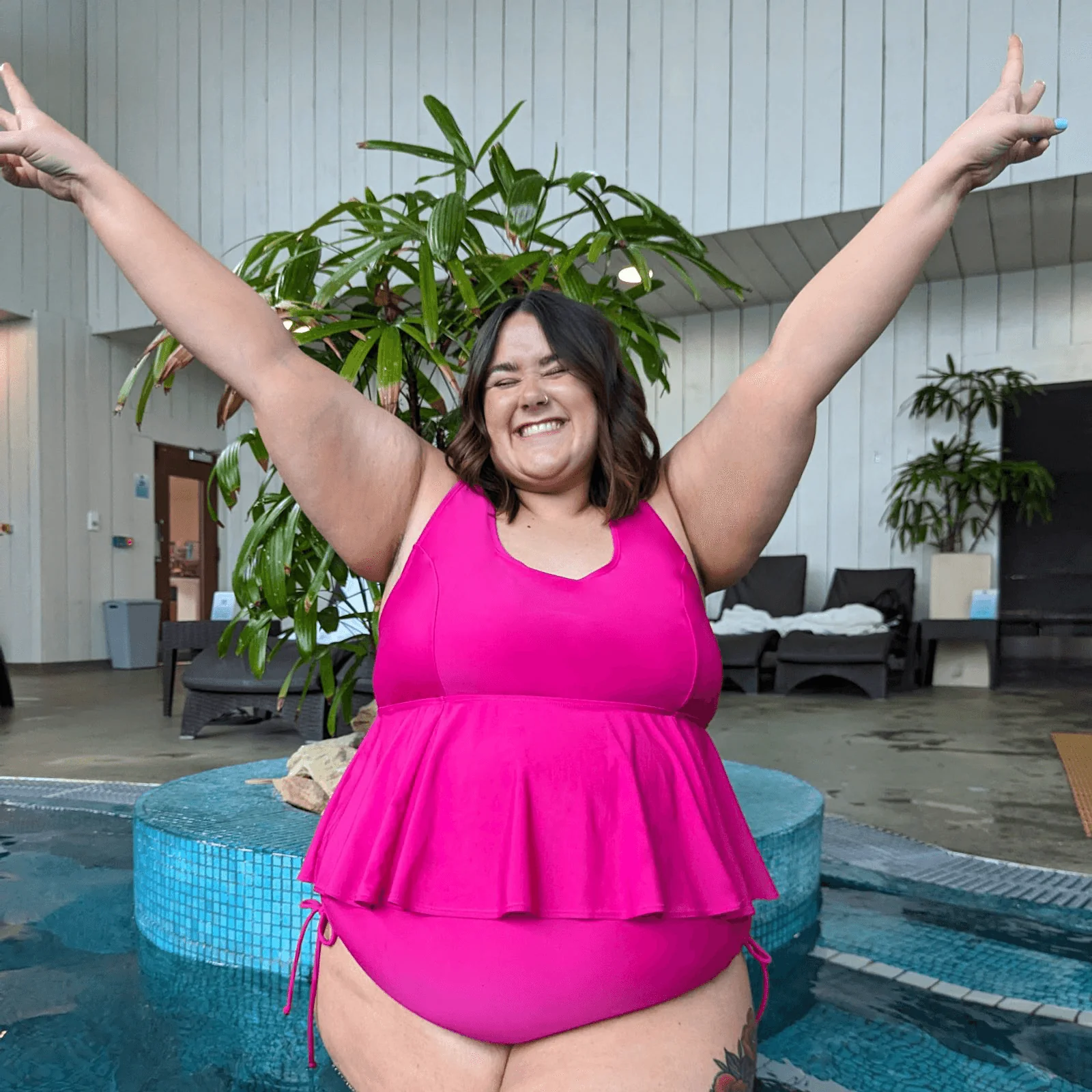 Who you gonna call? Bikini Top - Hot Pink - Zenithce