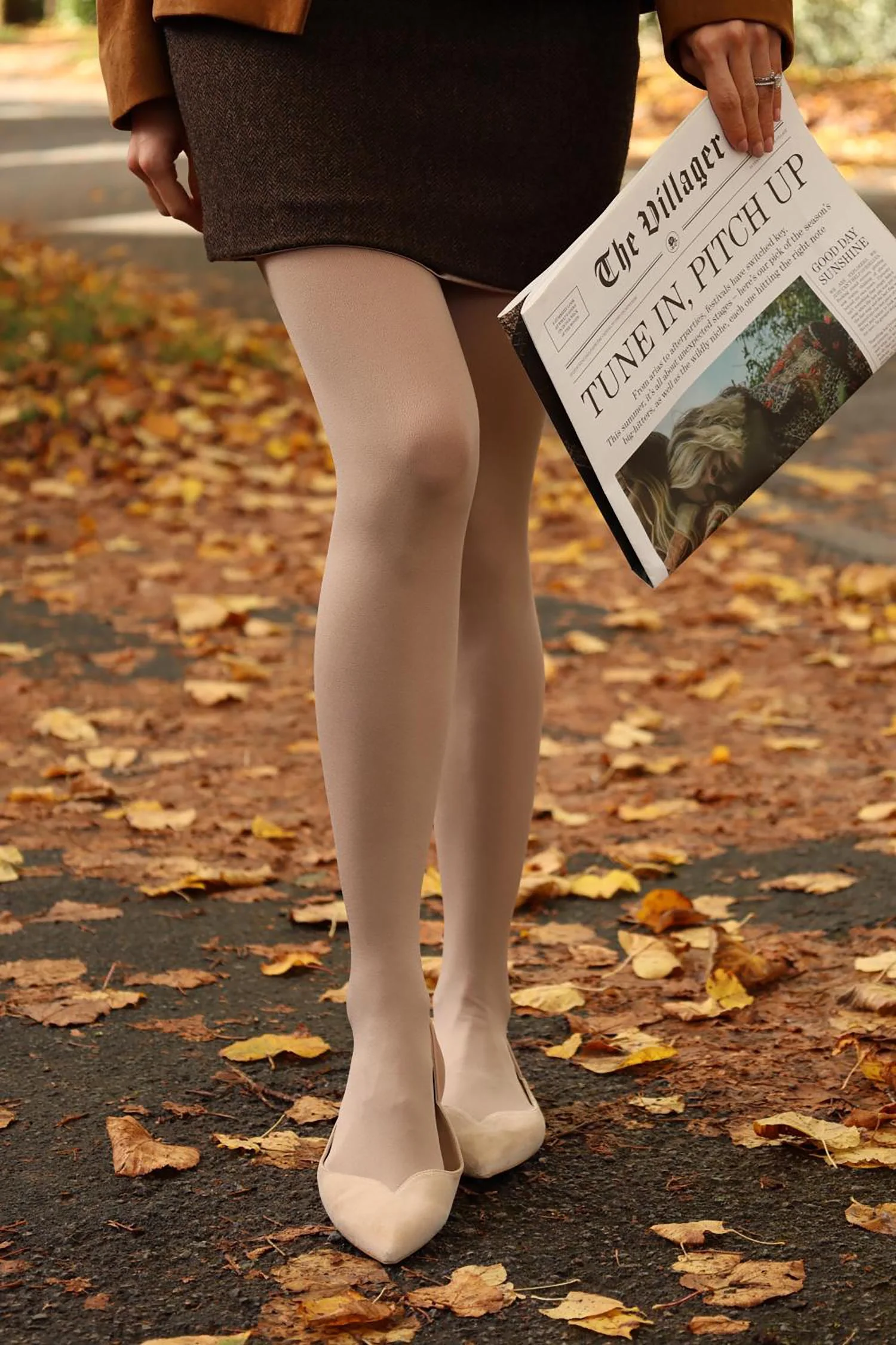 120 Denier Tights - Builder's Tea - Zenithce