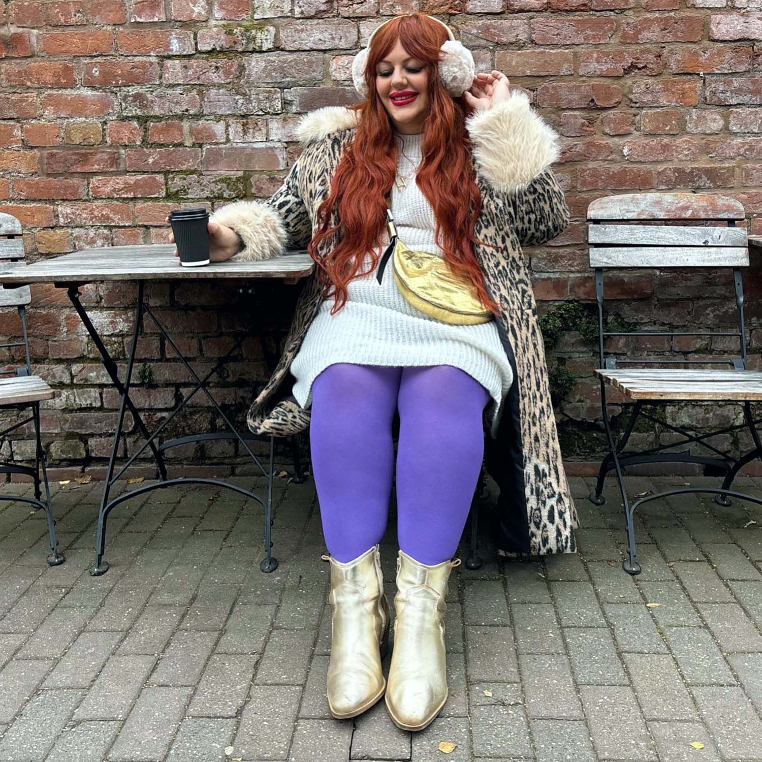 120 Denier Tights - Iris - Zenithce