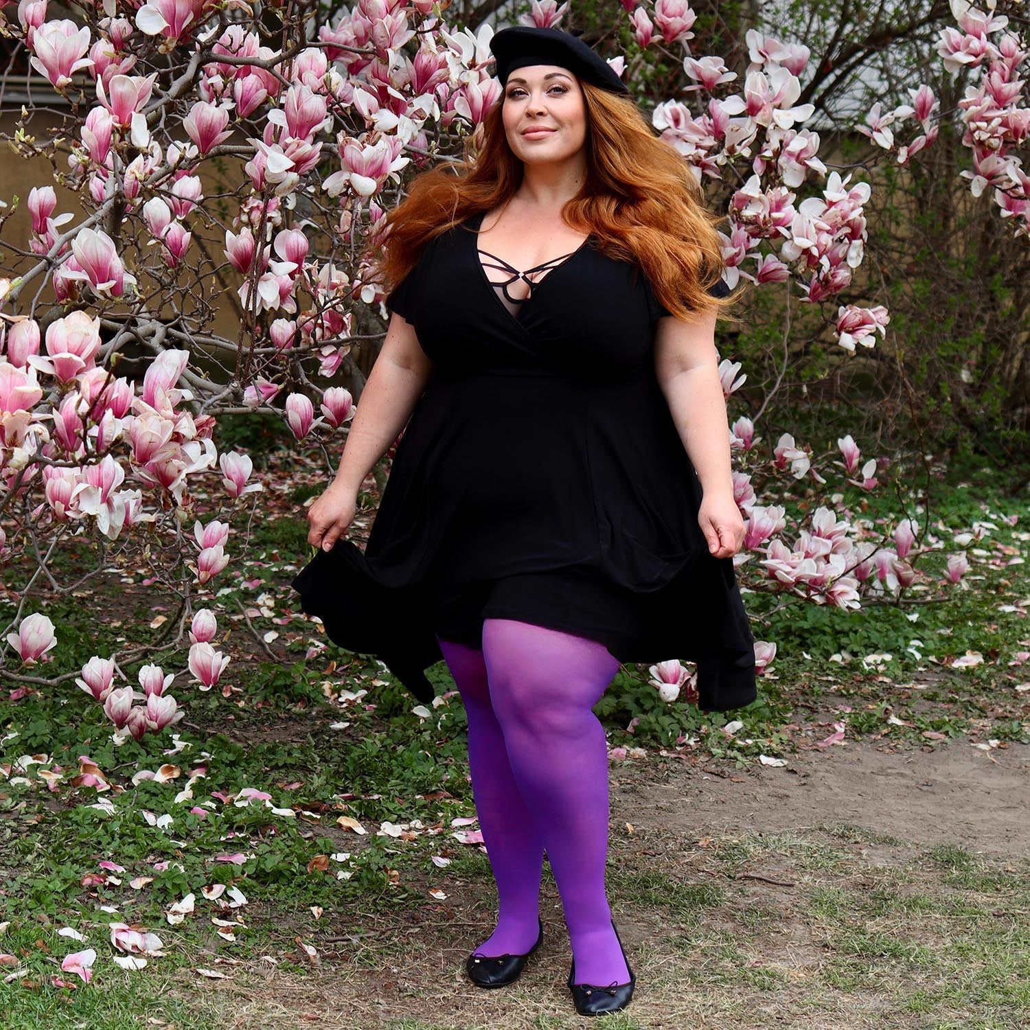 30 Denier Sheer Tights - Purple Haze - Zenithce