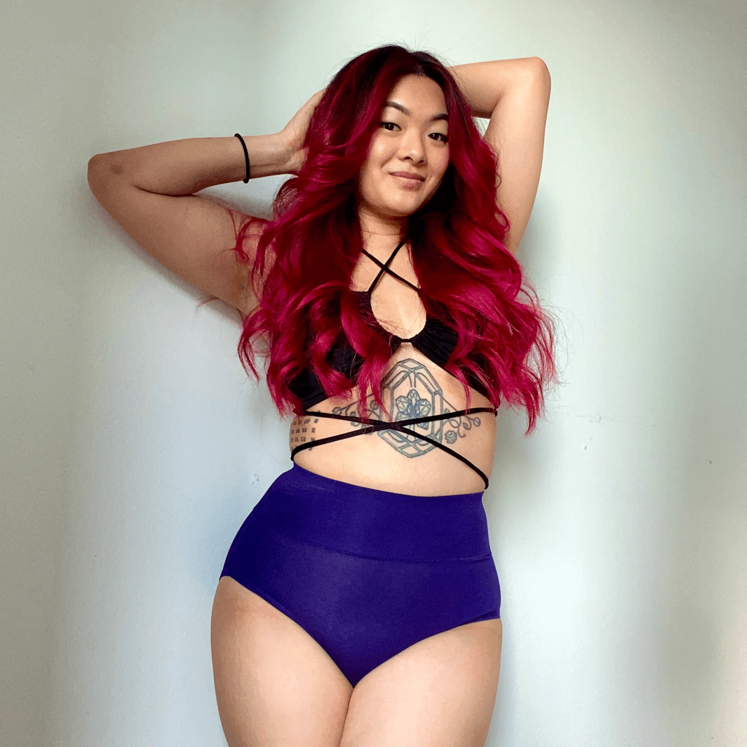 Organic Cotton Full Brief Knickers - Suffragette Purple - Zenithce