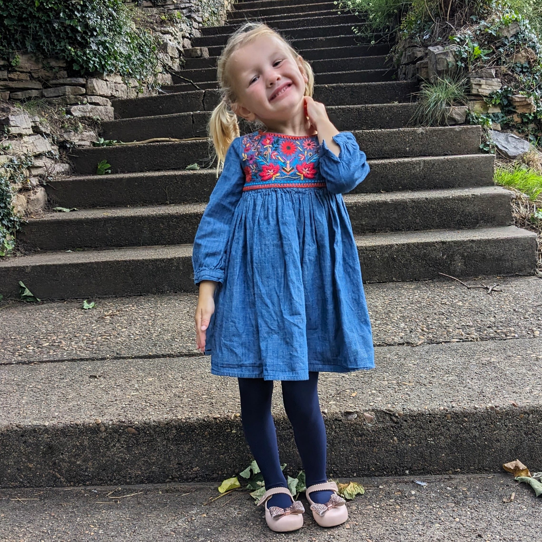 Kids Tights - Navy - Zenithce