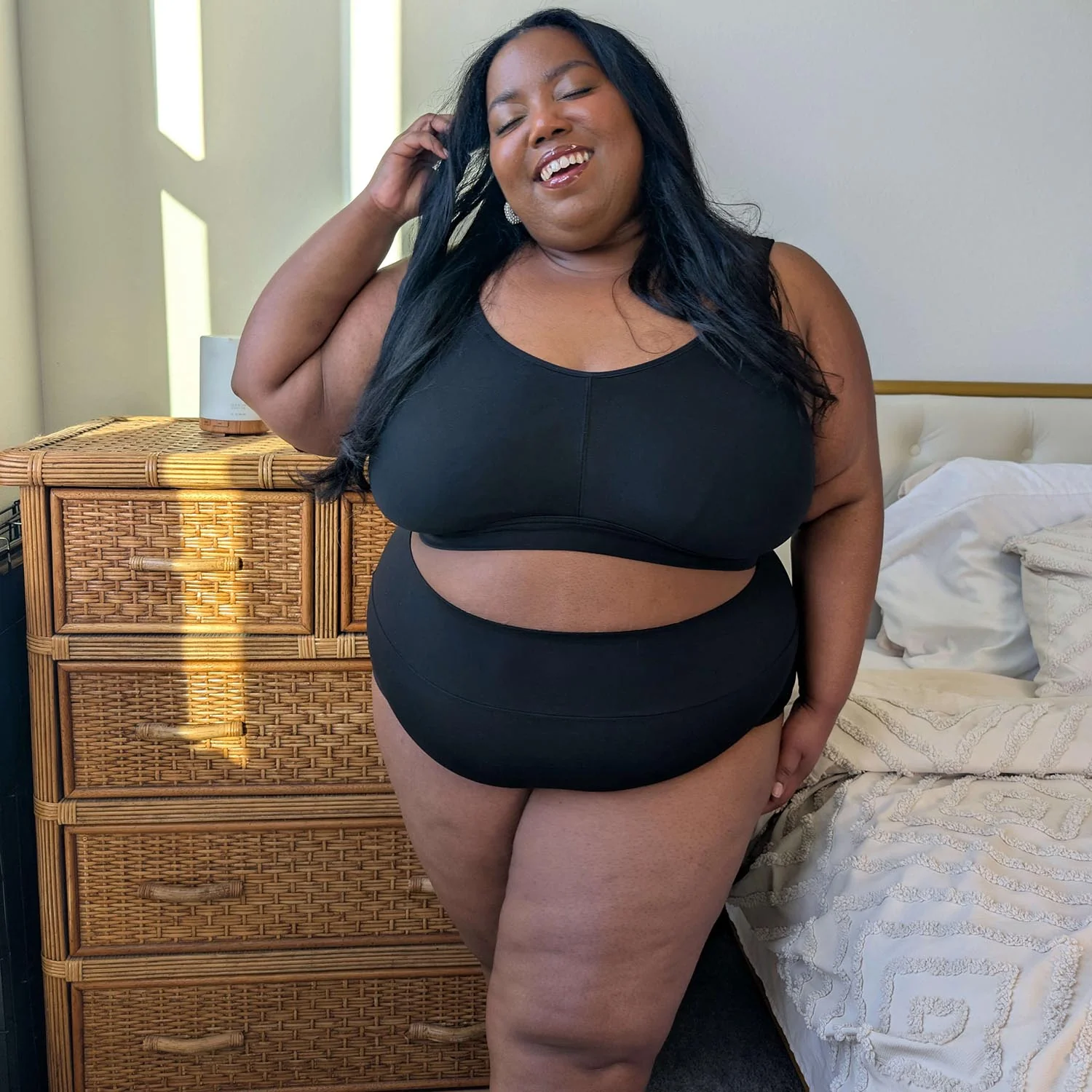 Organic Cotton Lacey Full Brief Knickers - Zenithce