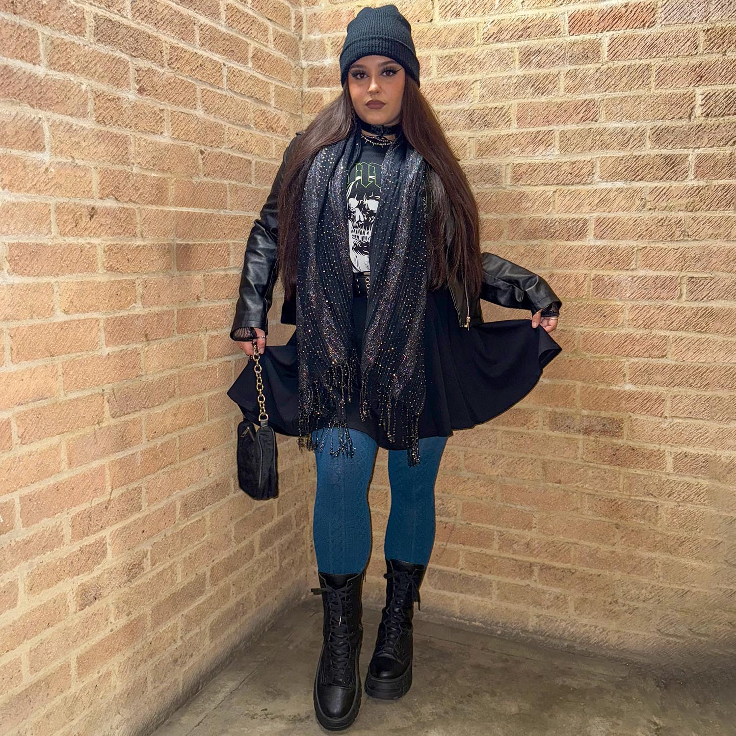 Grannies Cable Knit Wool Tights V2 - Bone China - Zenithce