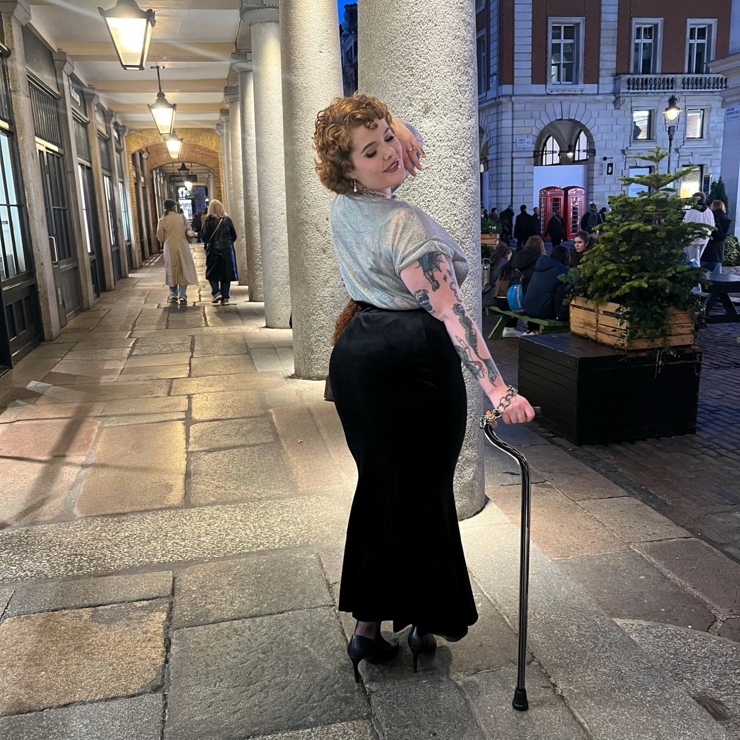 Velvet Mermaid Skirt - Black - Zenithce