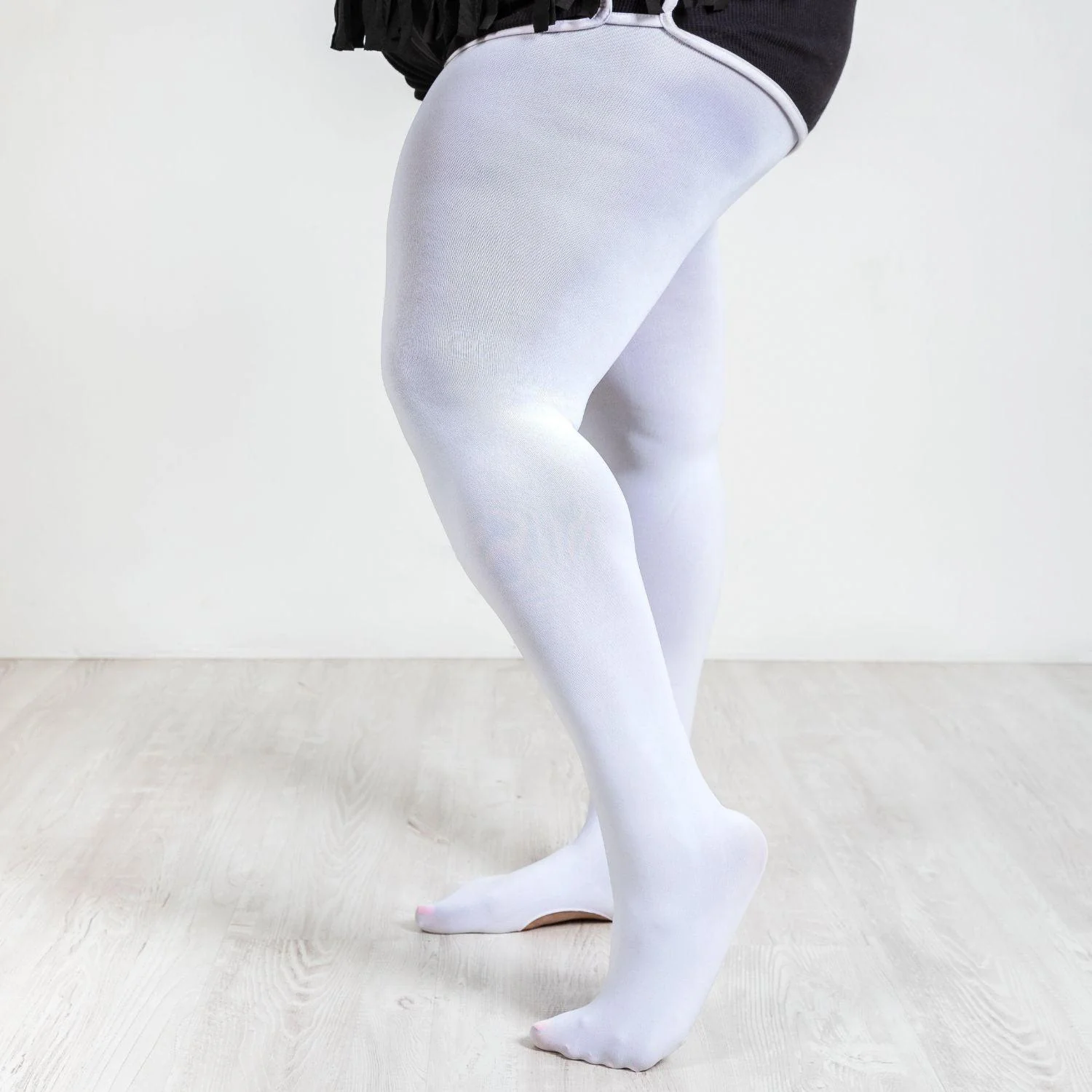 Convertible Dance Tights - White - Zenithce