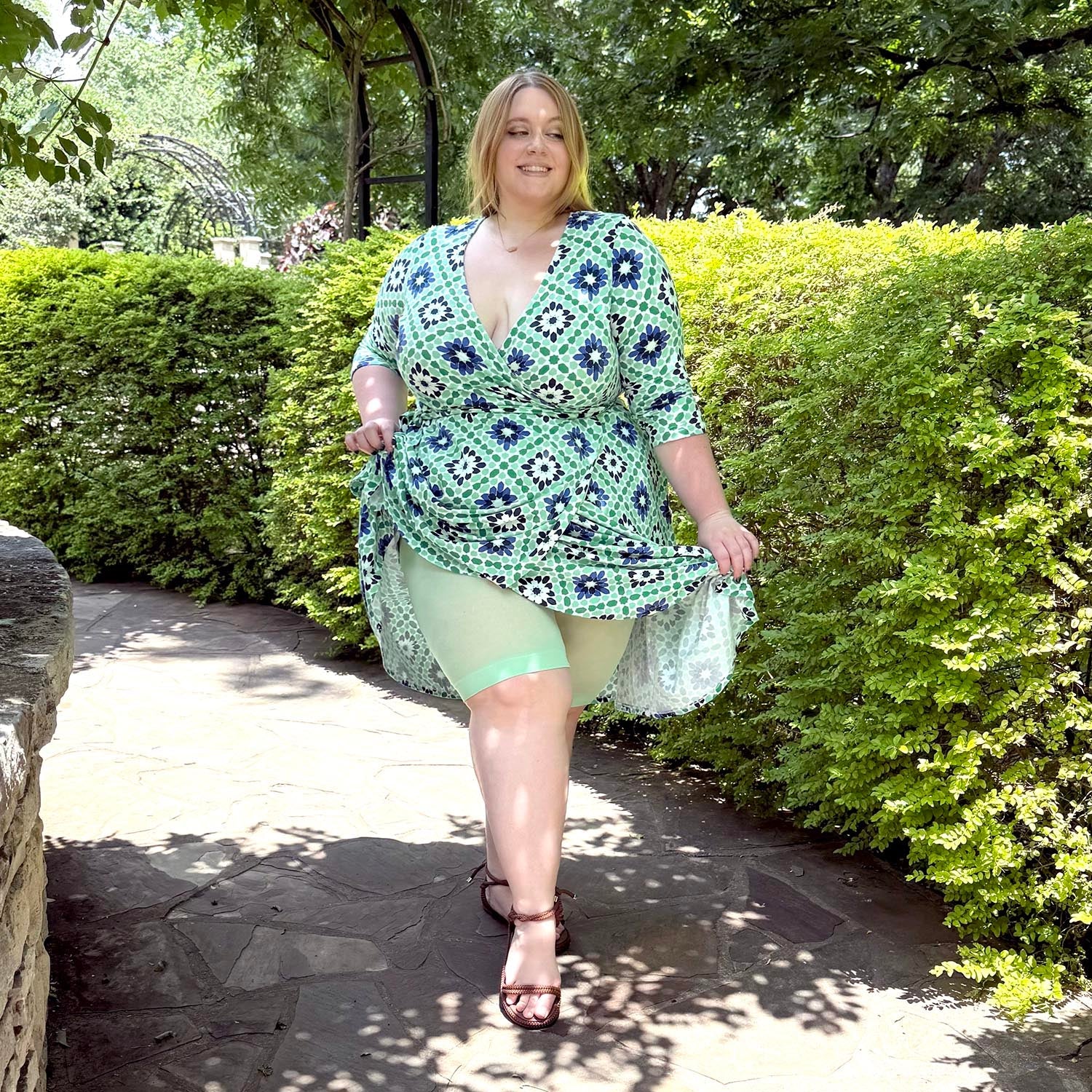 Wrap Dress - Blue Pearl - Zenithce