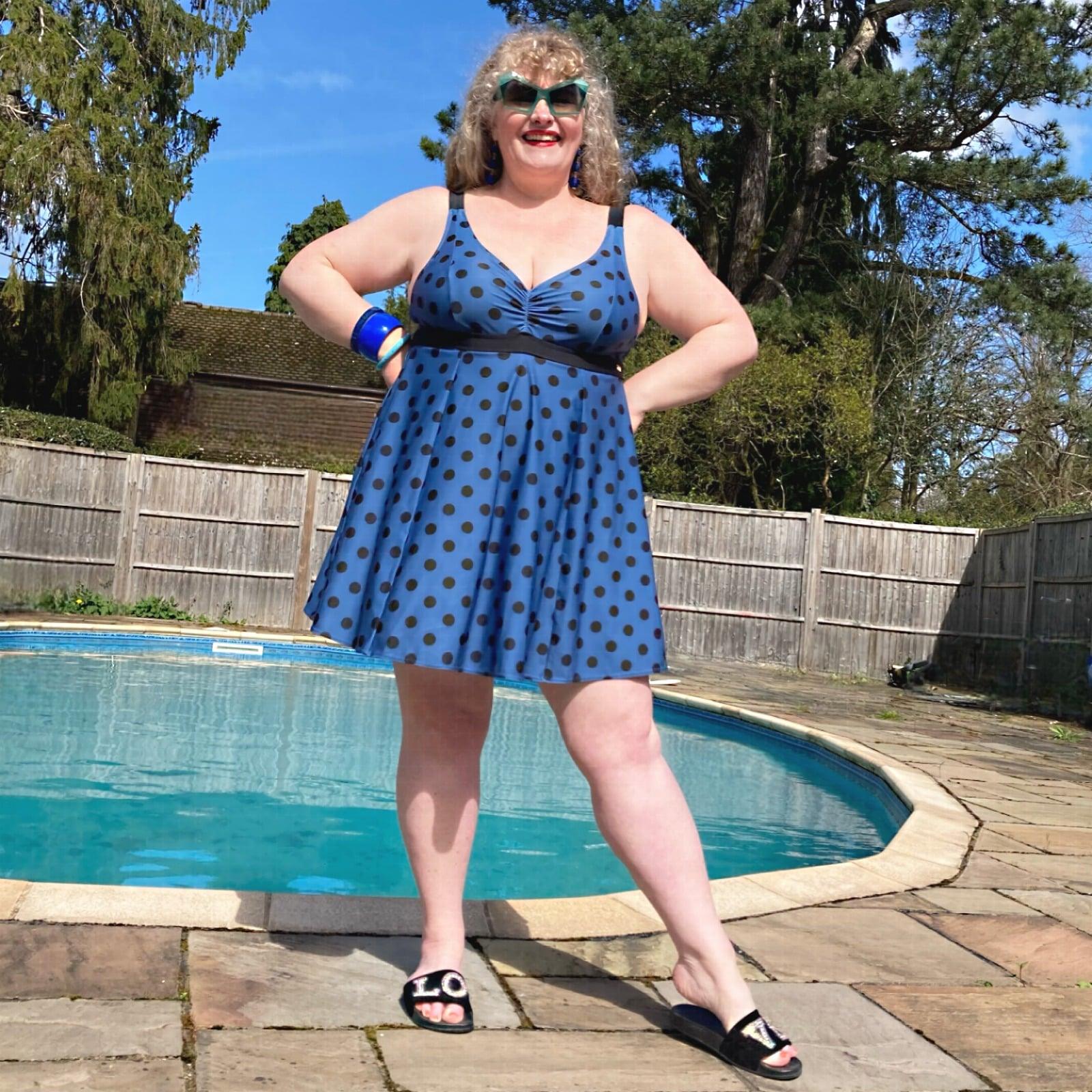 There Can Be Only One Swim Dress - Polka - Zenithce