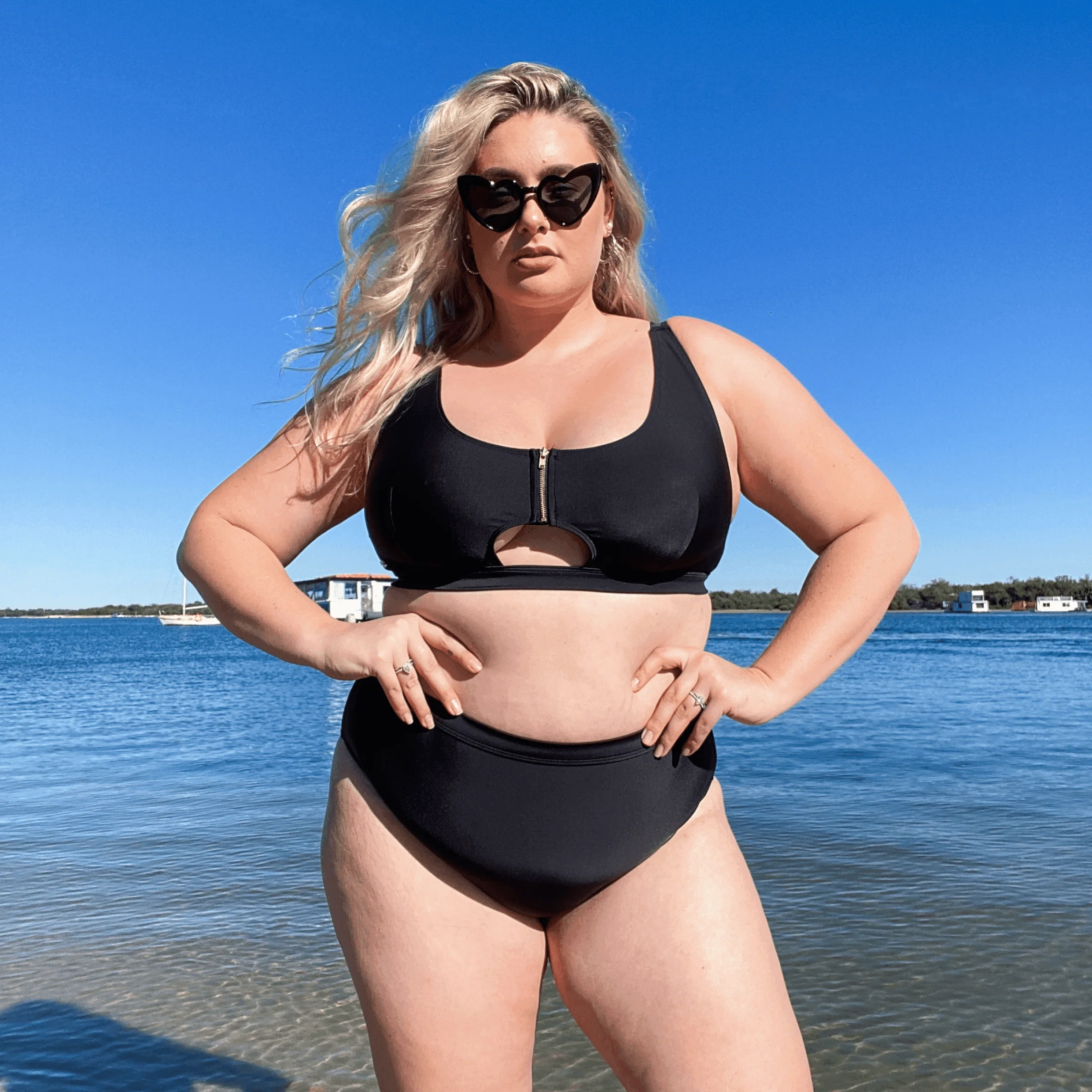 Hasta La Vista Bikini Bottoms - Black - Zenithce