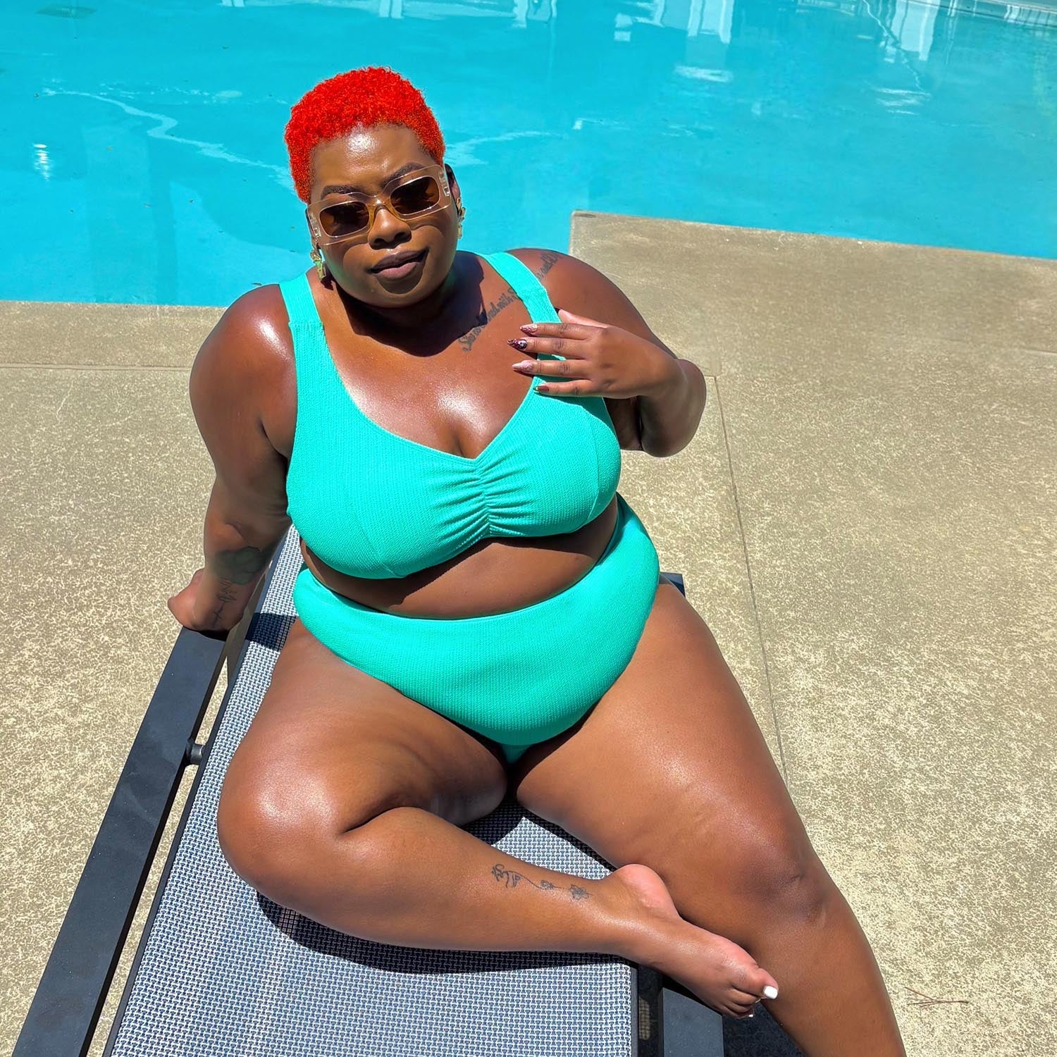 Tidelands Bikini Top - Mint - Zenithce