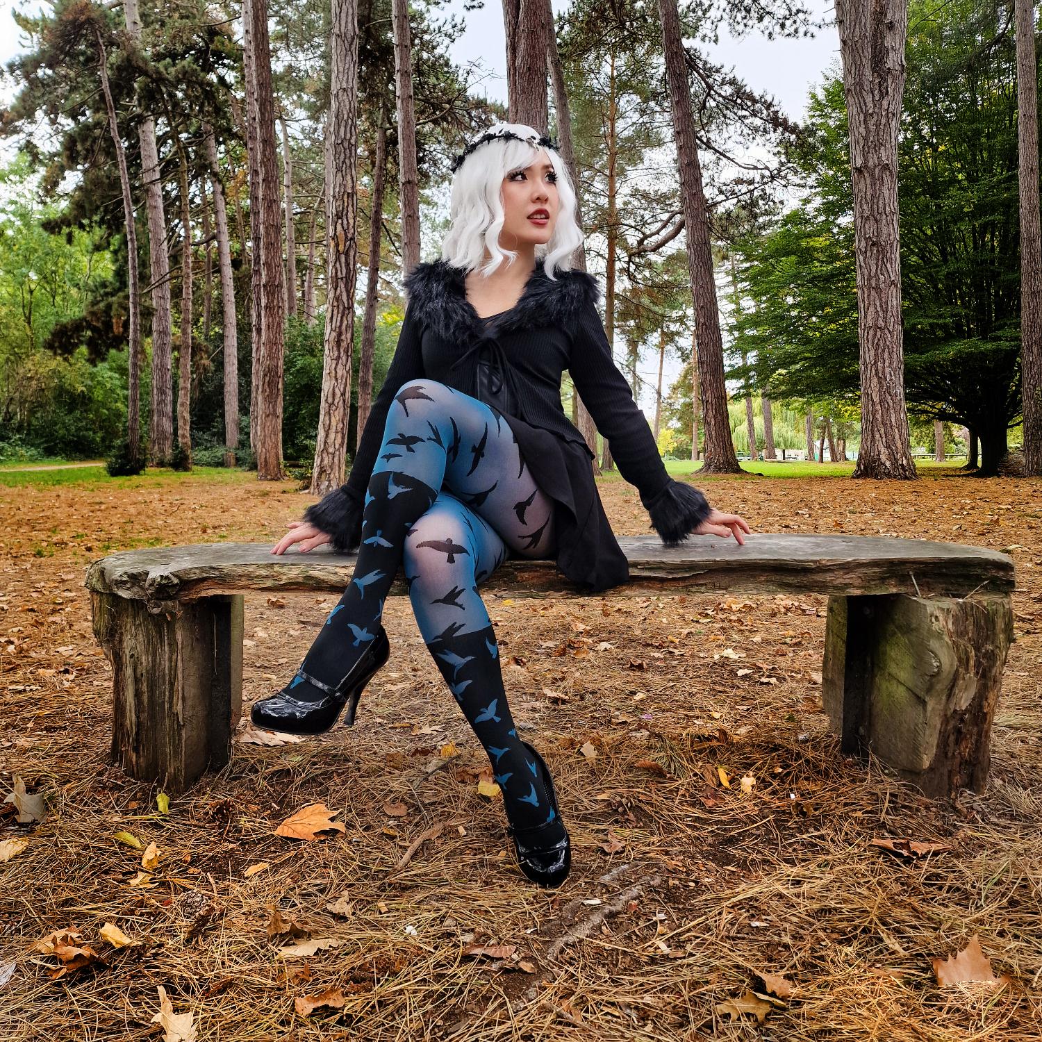 The Birds 80 Denier Tights - Aurora - Zenithce