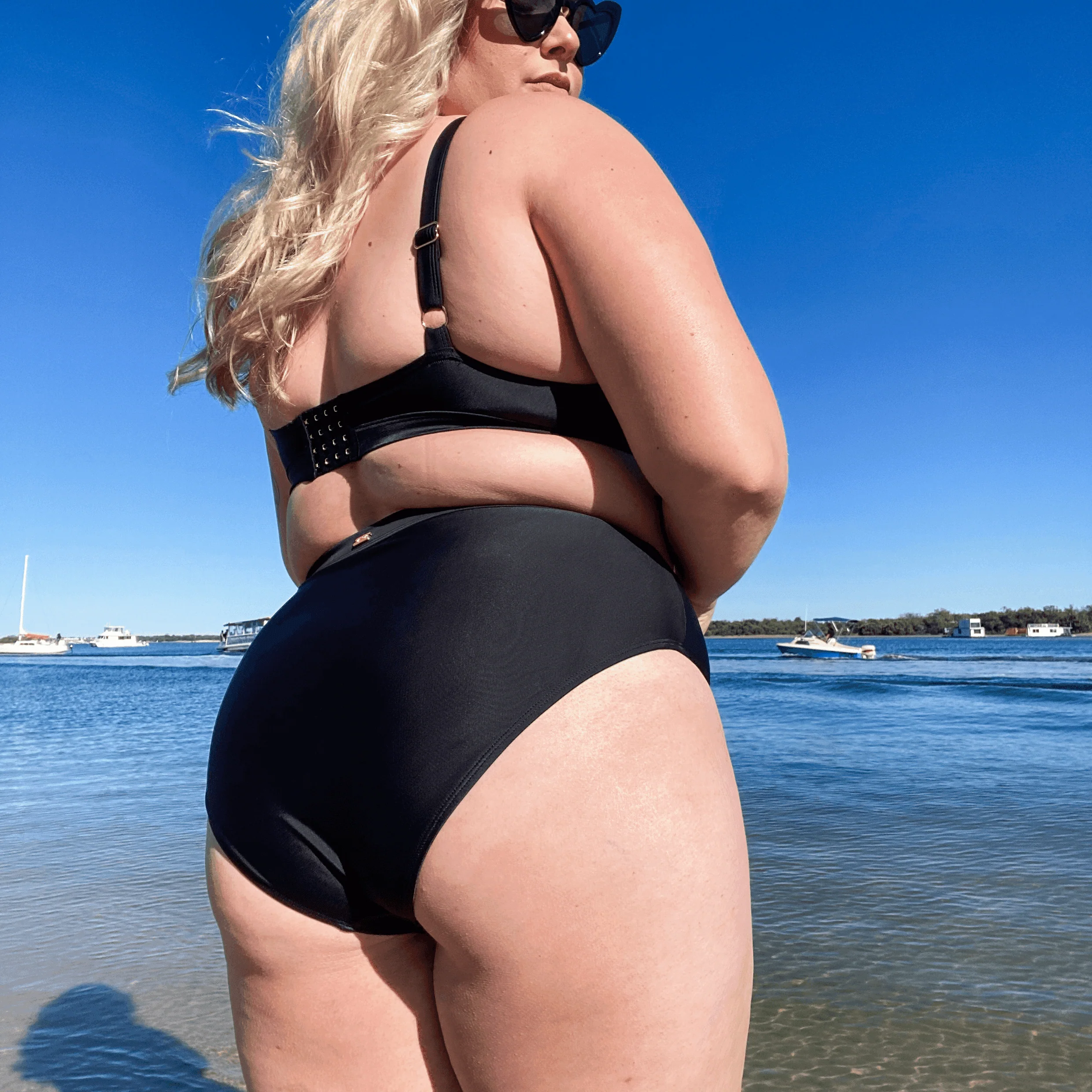 Hasta La Vista Bikini Bottoms - Black - Zenithce