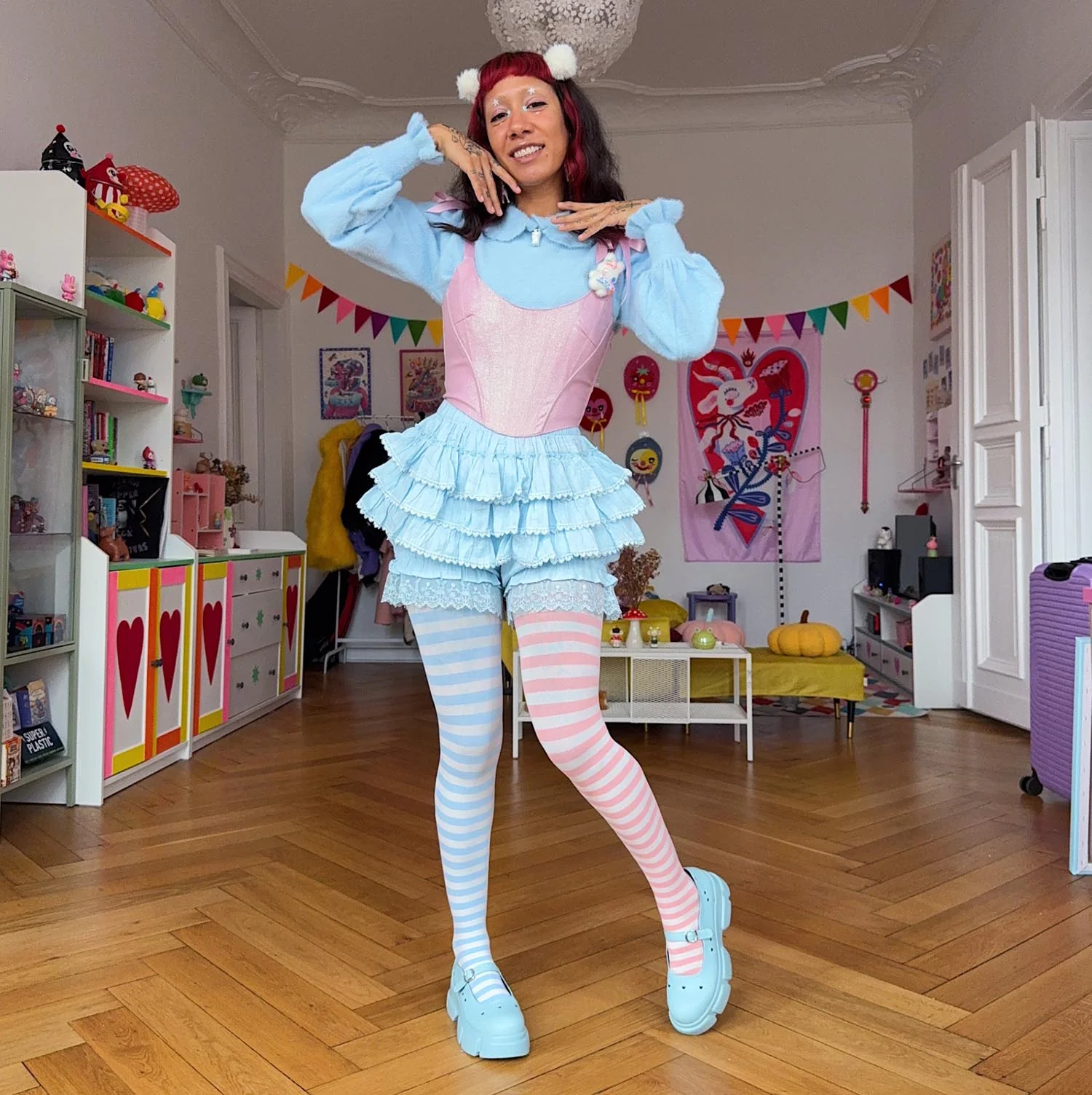 Duo Tights - Blush Breeze - Zenithce