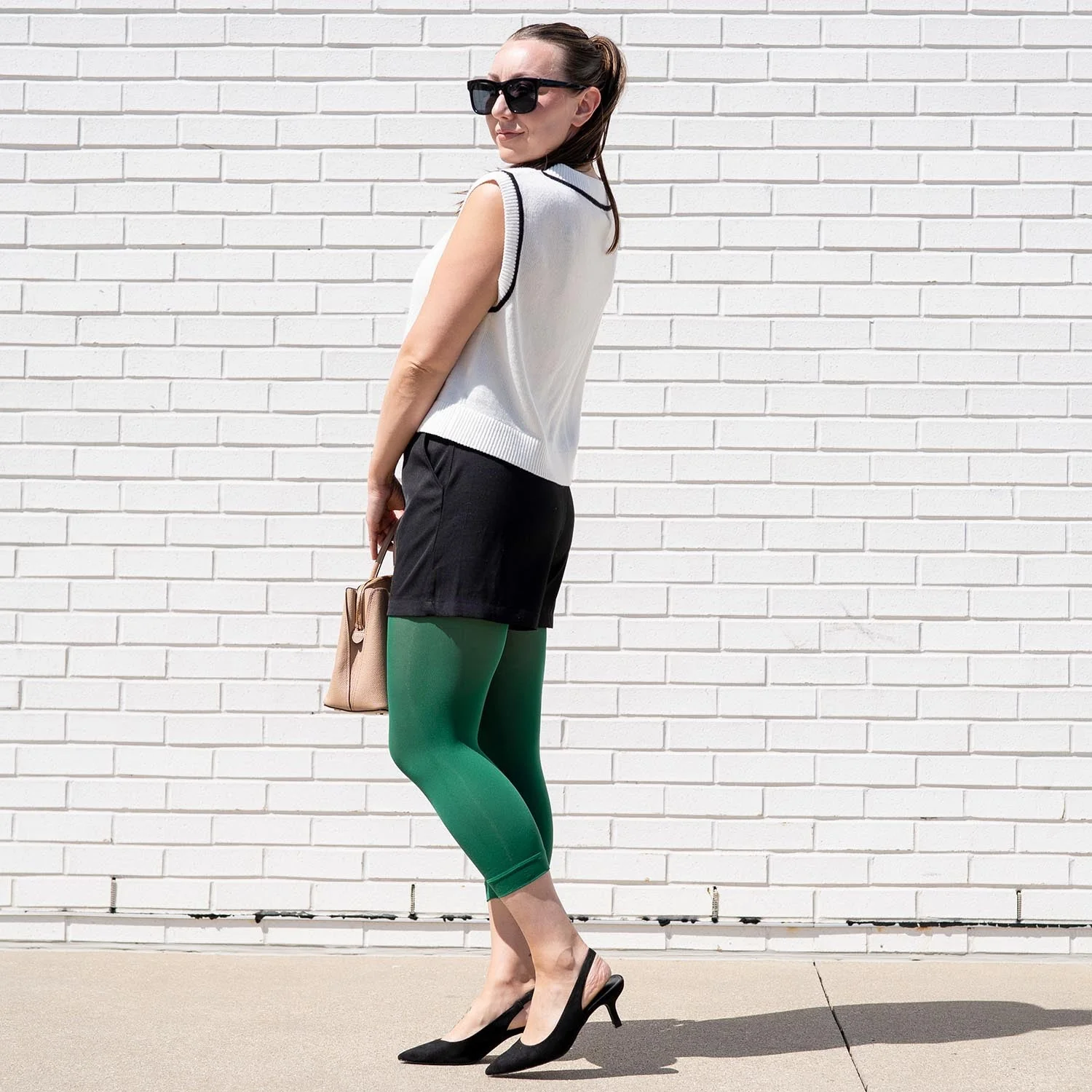 Stay Cool Capri Tights - Foliage - Zenithce