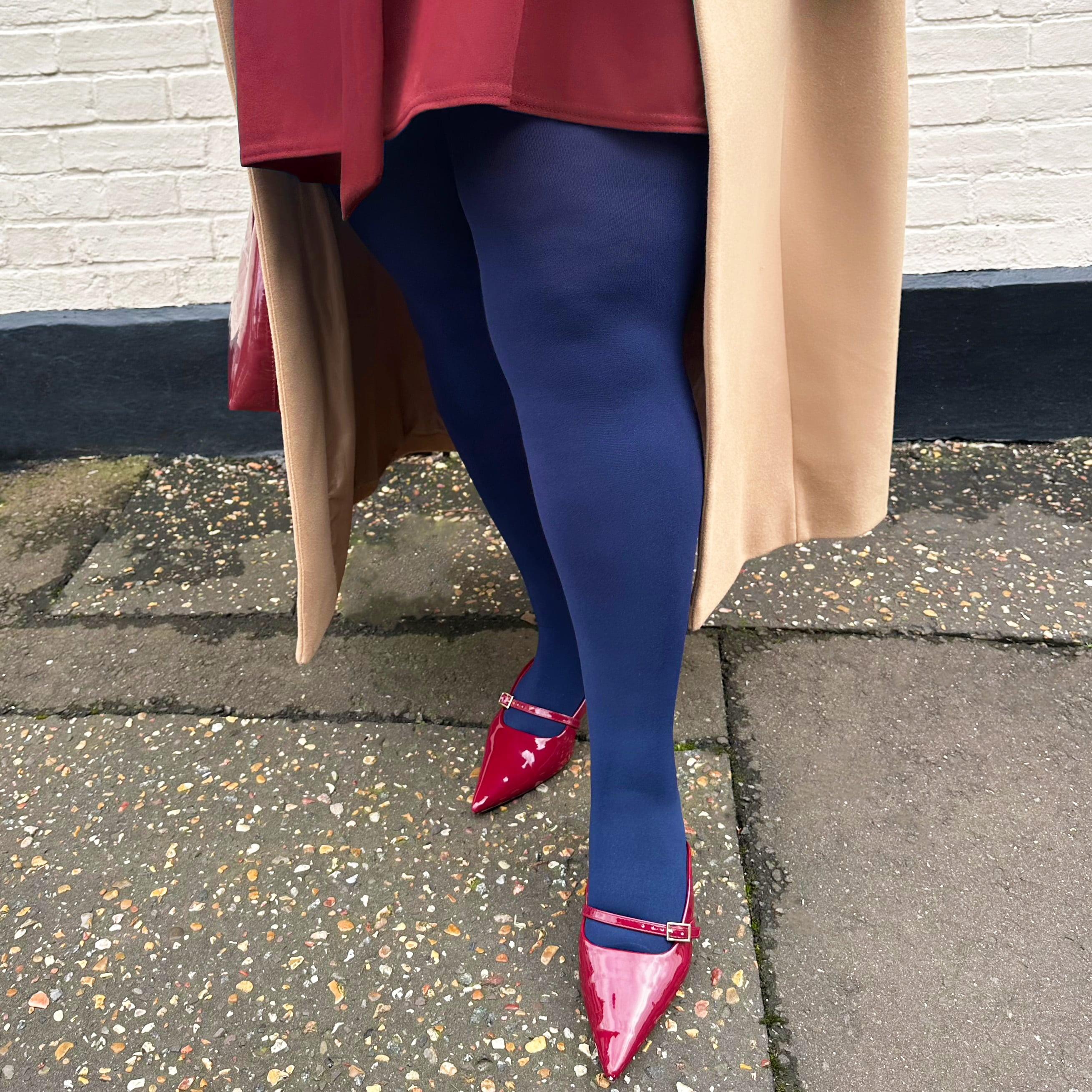 Huggy Light Compression Tights - Navy - Zenithce