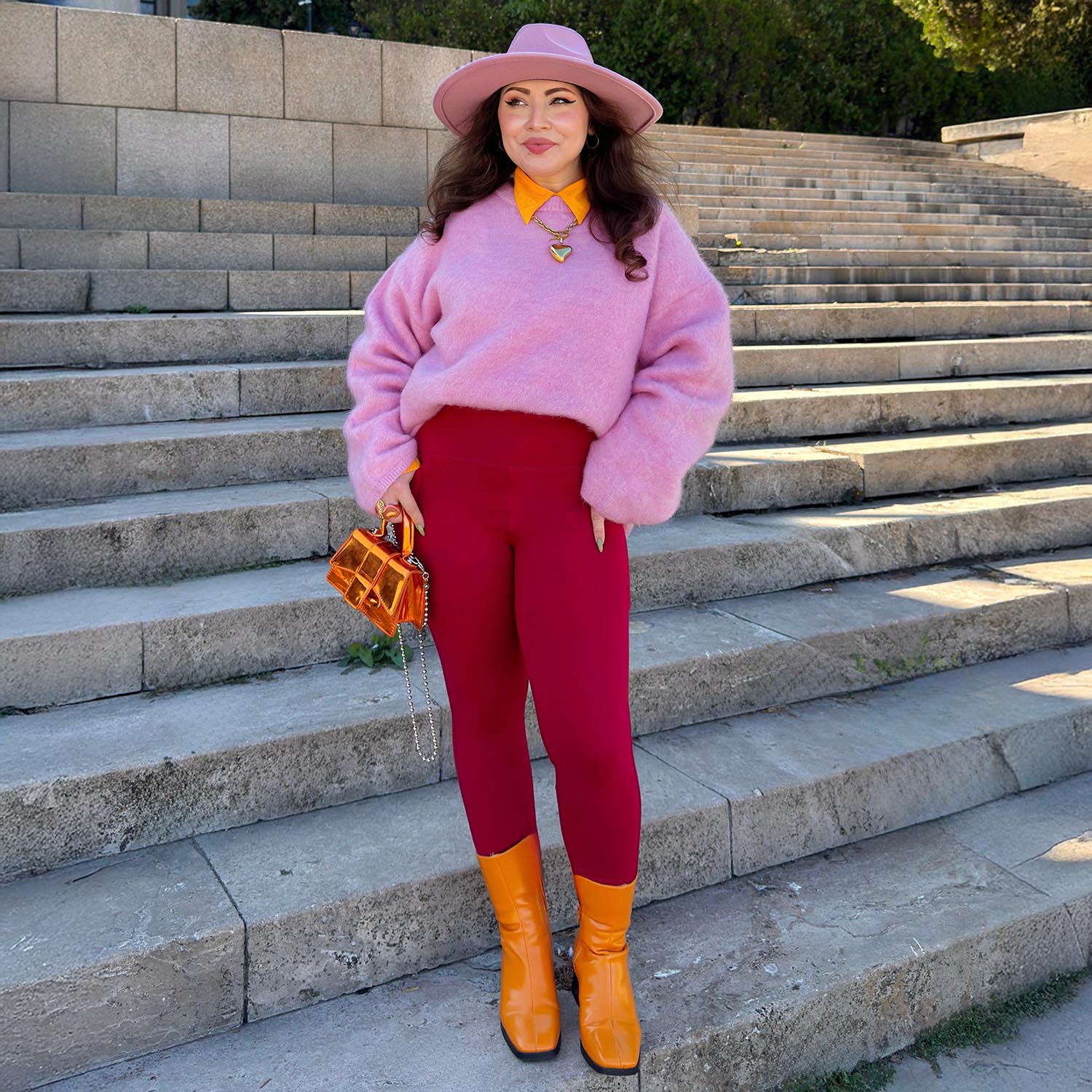 Squat-Proof Leggings - Blood Red - Zenithce