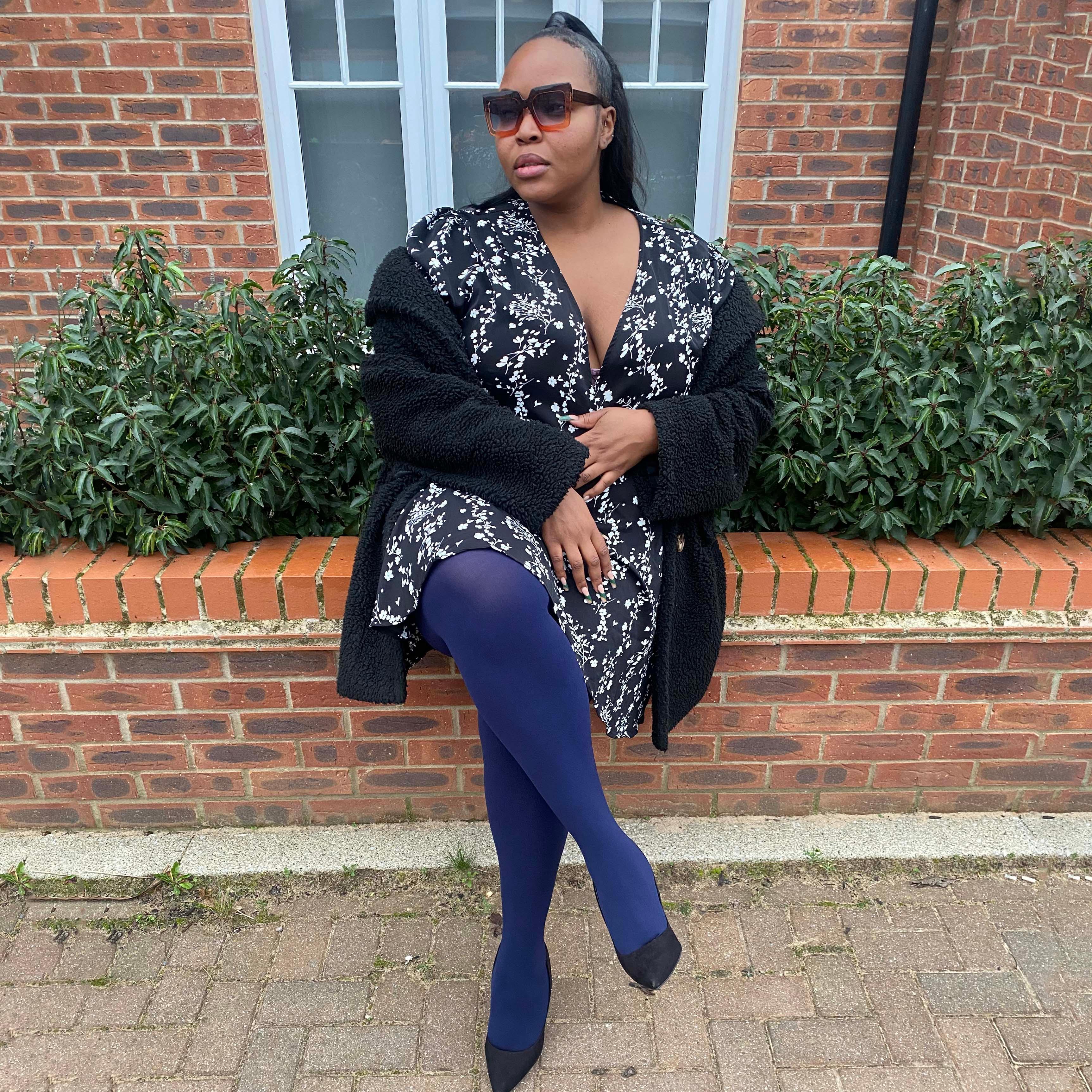 120 Denier Tights - Navy - Zenithce