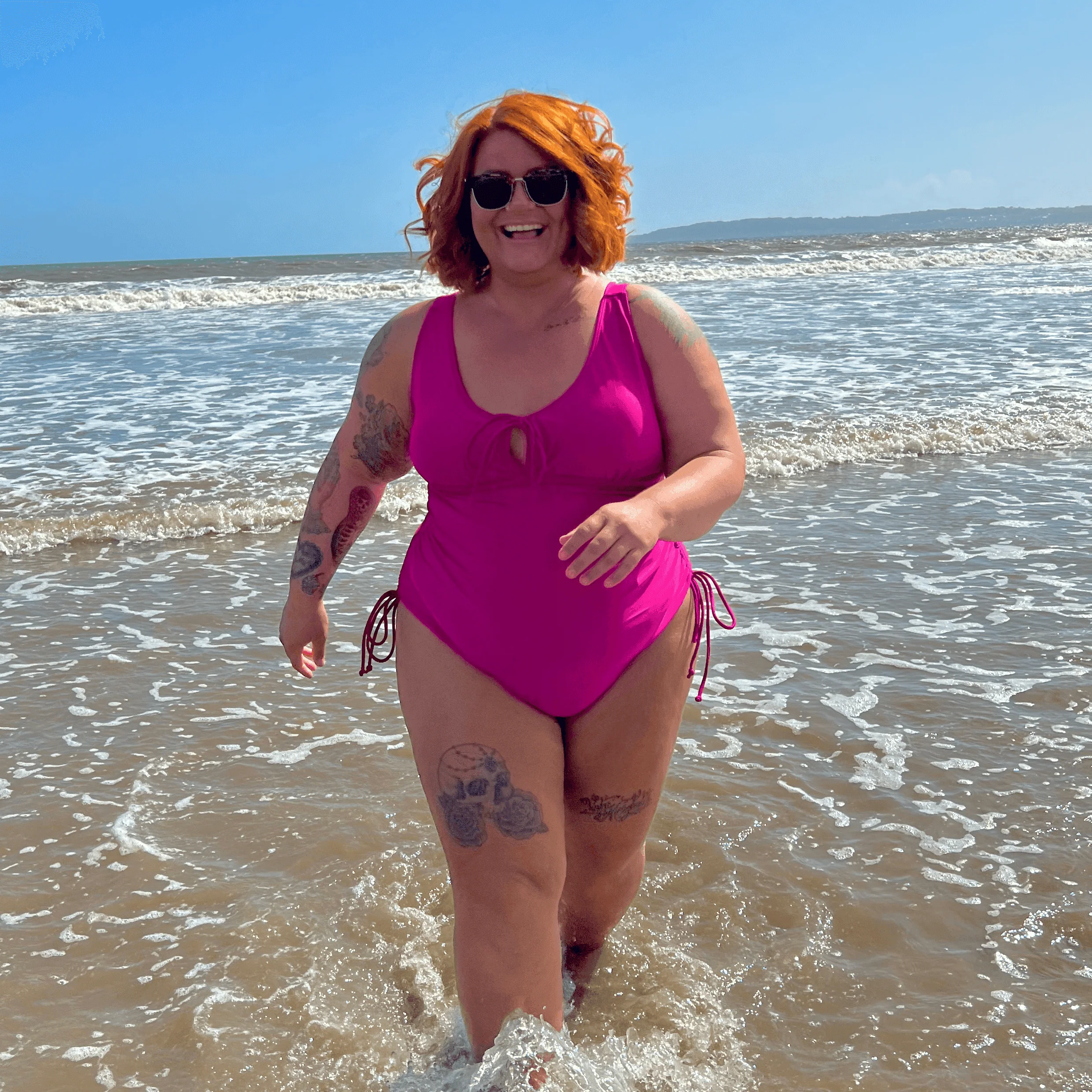 Phone Home Swimsuit - Hot Pink - Zenithce