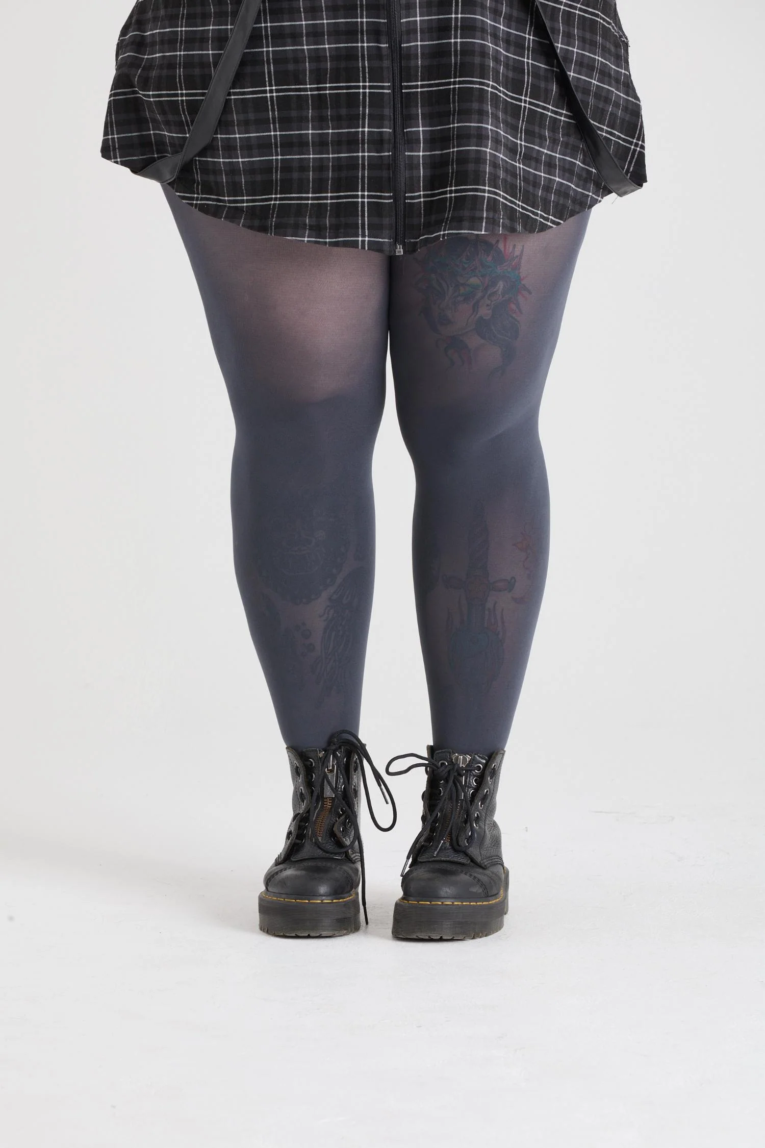 80 Denier Tights - Slate - Zenithce