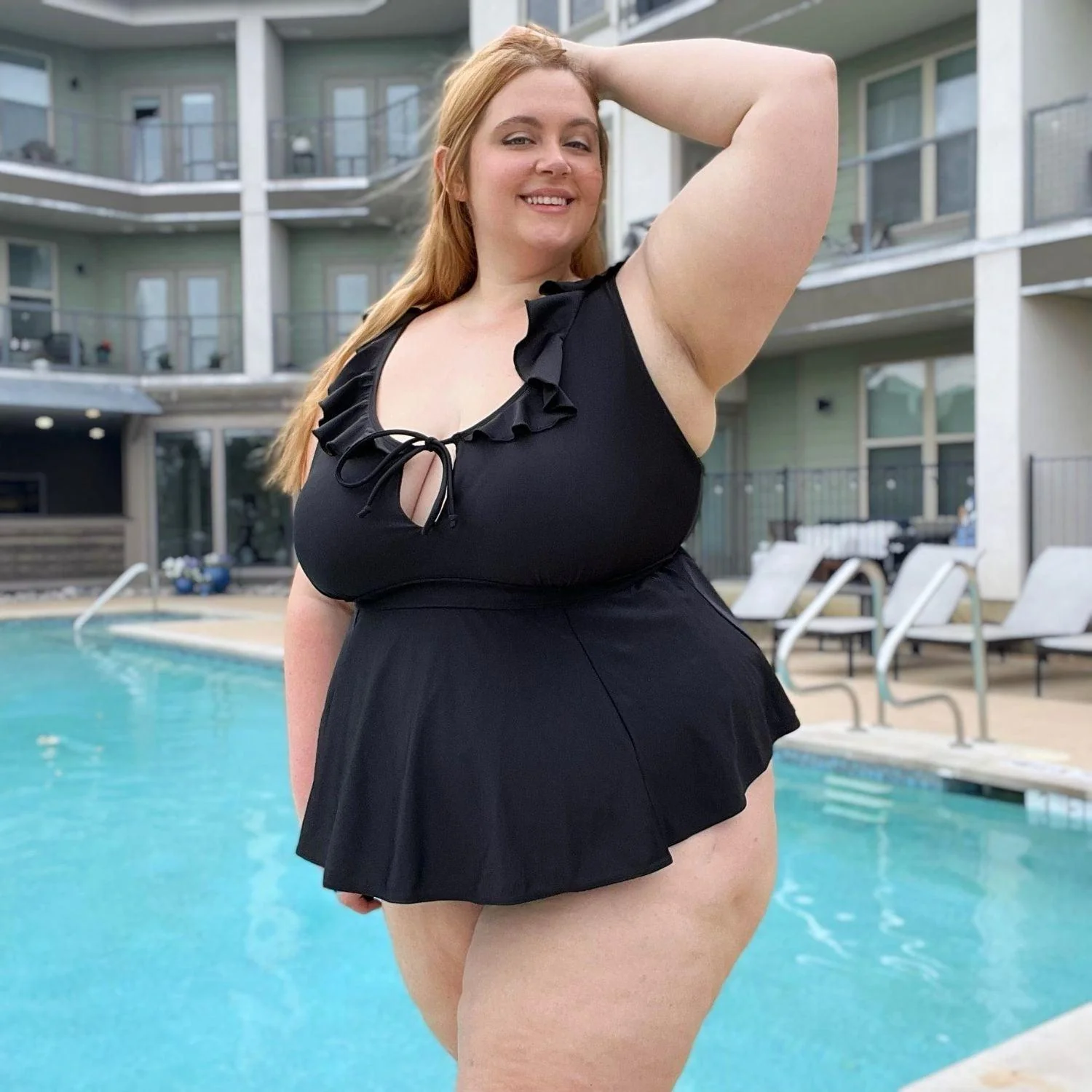 Beam Me Up Tankini Top - Black - Zenithce