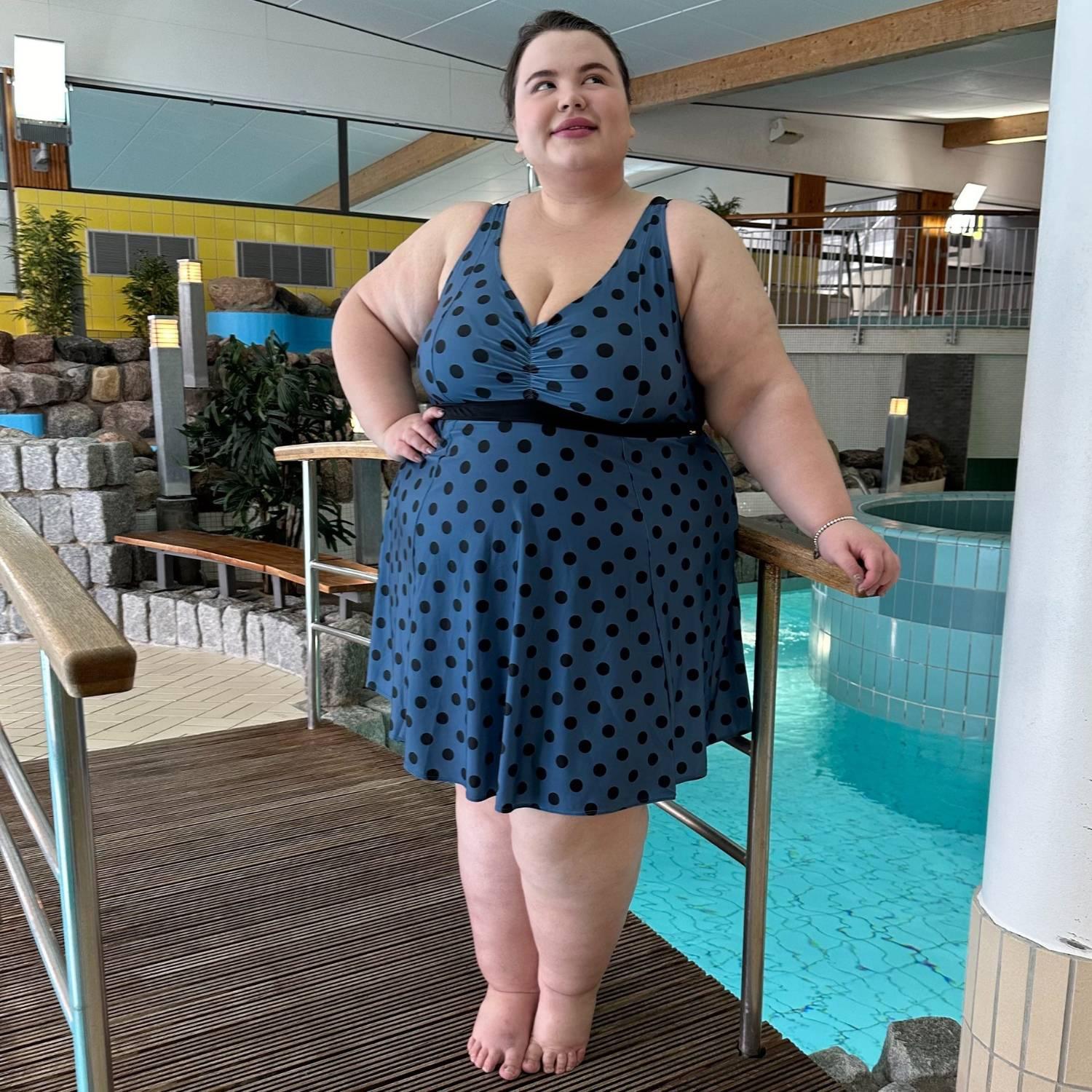 There Can Be Only One Swim Dress - Polka - Zenithce