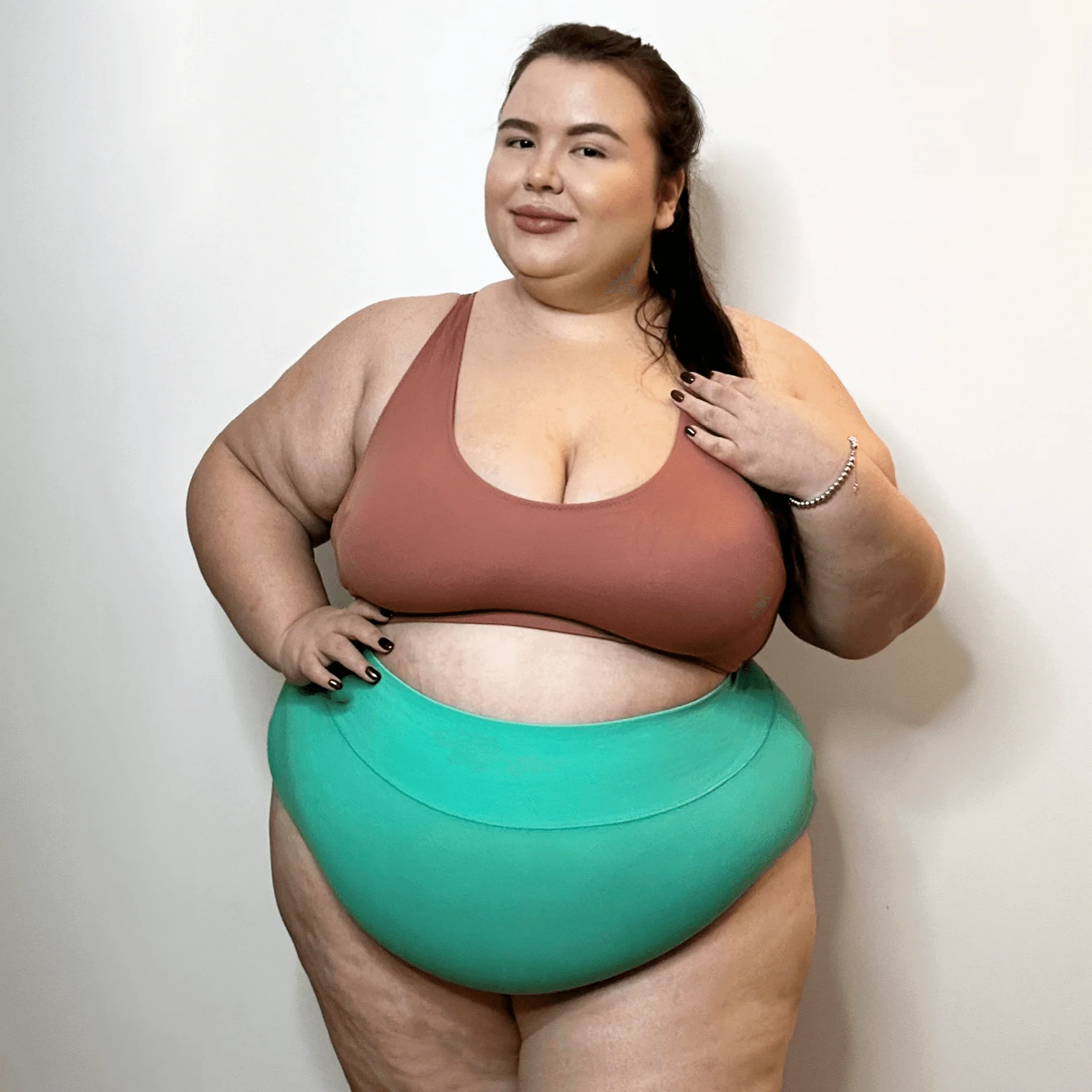 Organic Cotton Super High Waist Knickers - Mint - Zenithce