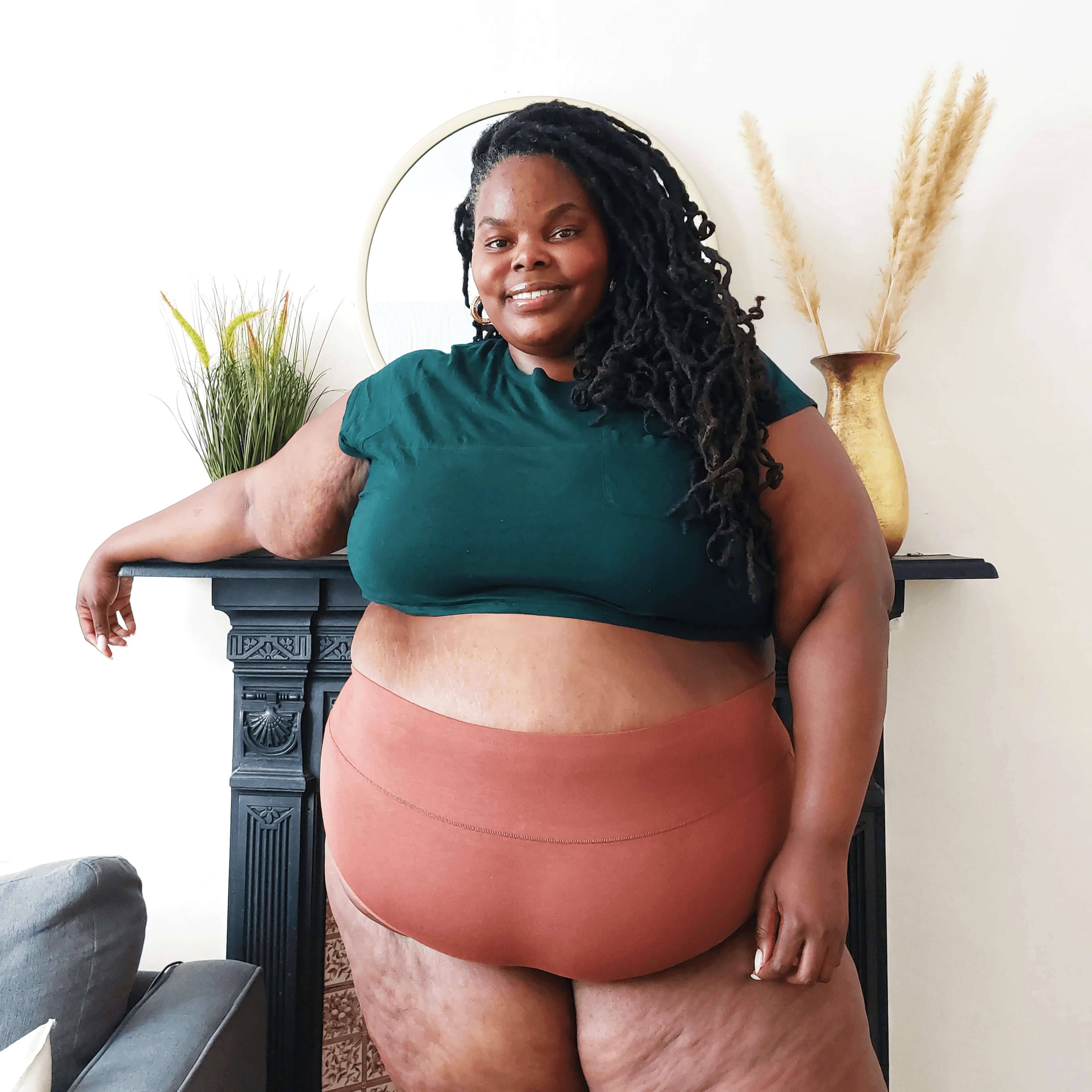 Organic Cotton Full Brief Knickers - Root Beer - Zenithce