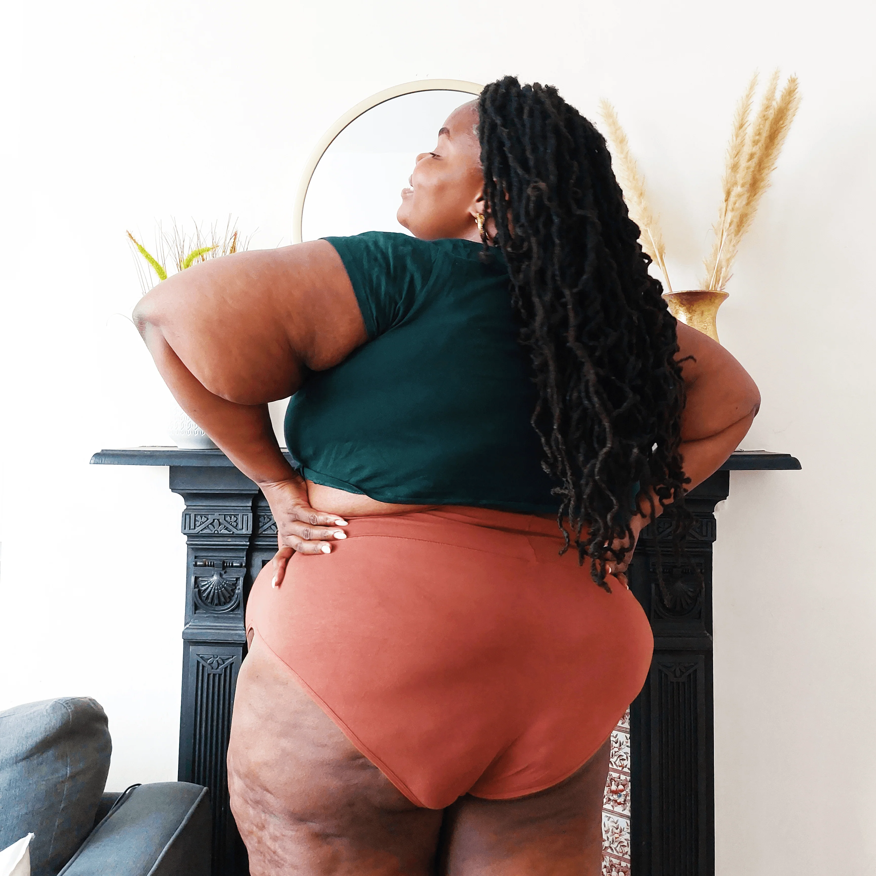 Organic Cotton Full Brief Knickers - Root Beer - Zenithce