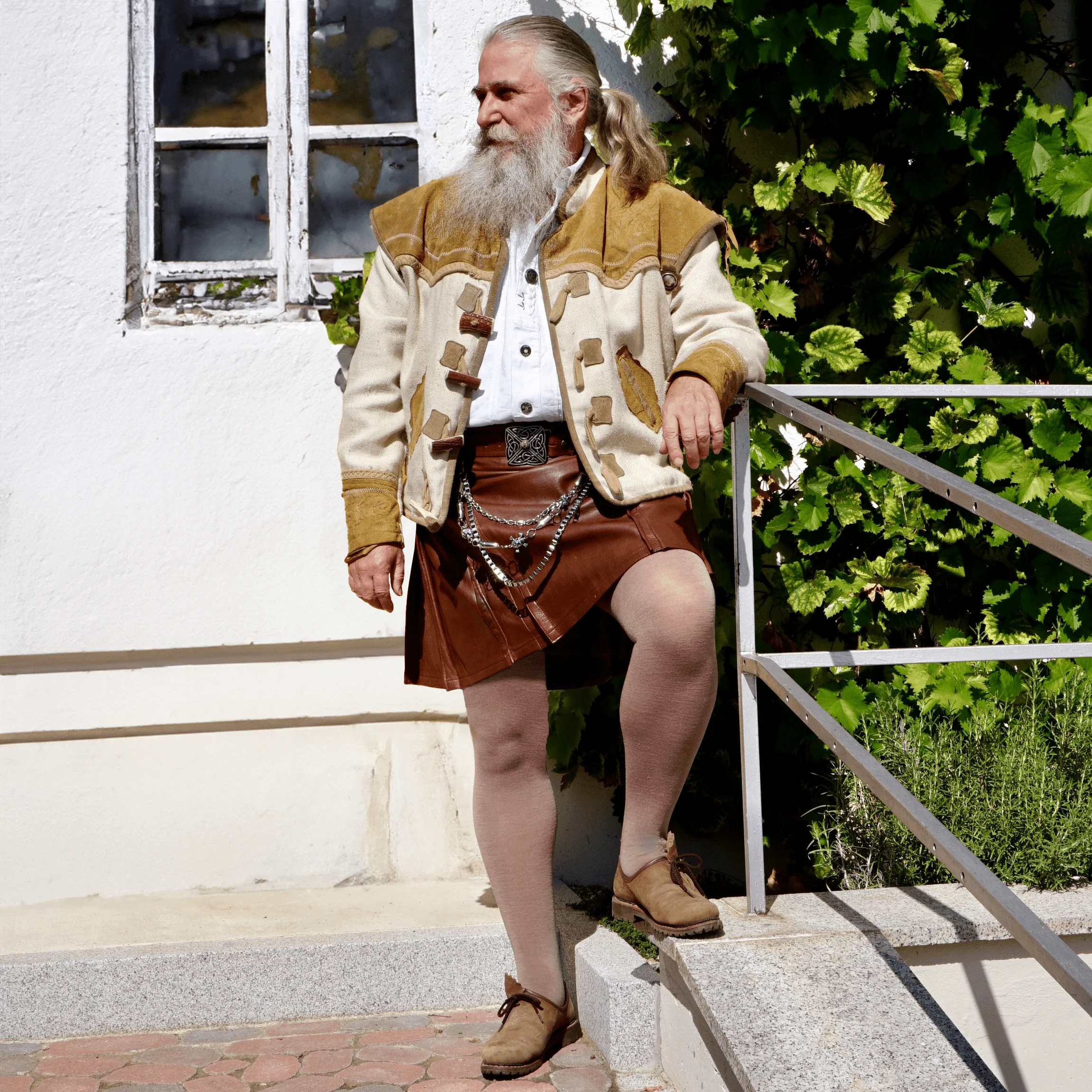 Merino Wool Tights - Sand Dollar - Zenithce