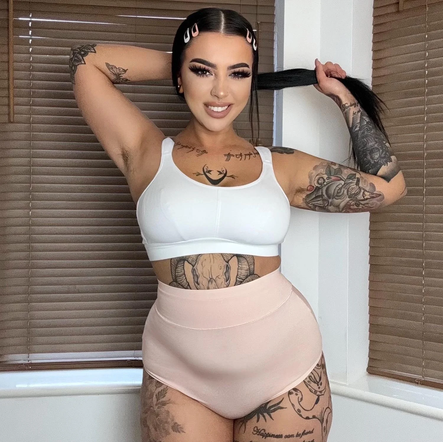 Organic Cotton Super High Waist Knickers - Milk Bottle - Zenithce