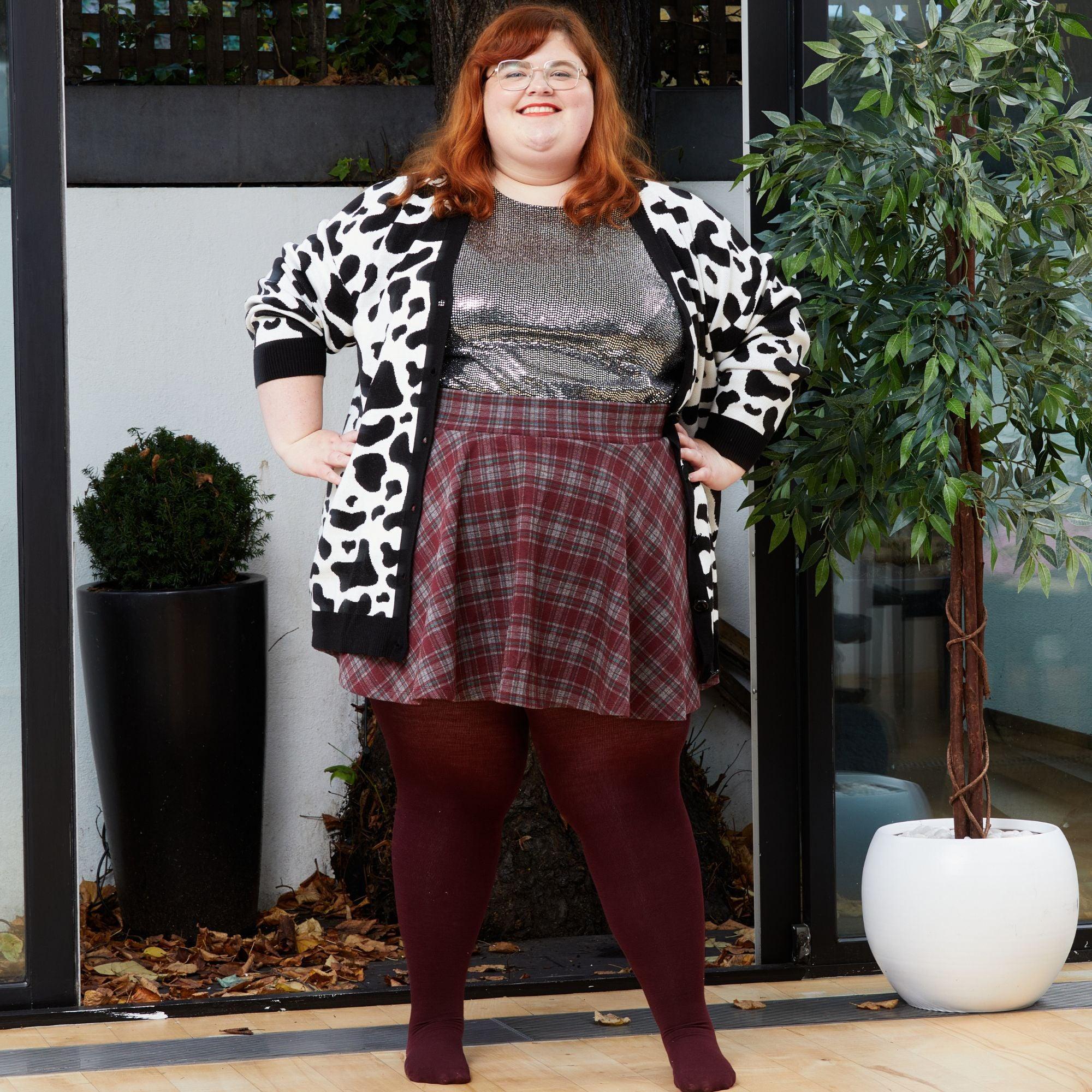 Merino Wool Tights - Red Velvet Cake - Zenithce