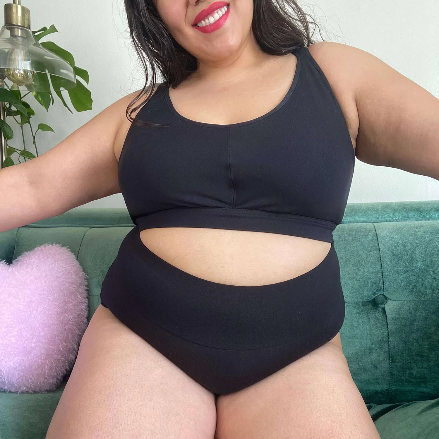 Organic Cotton Lacey Super High Waist Knickers - Zenithce